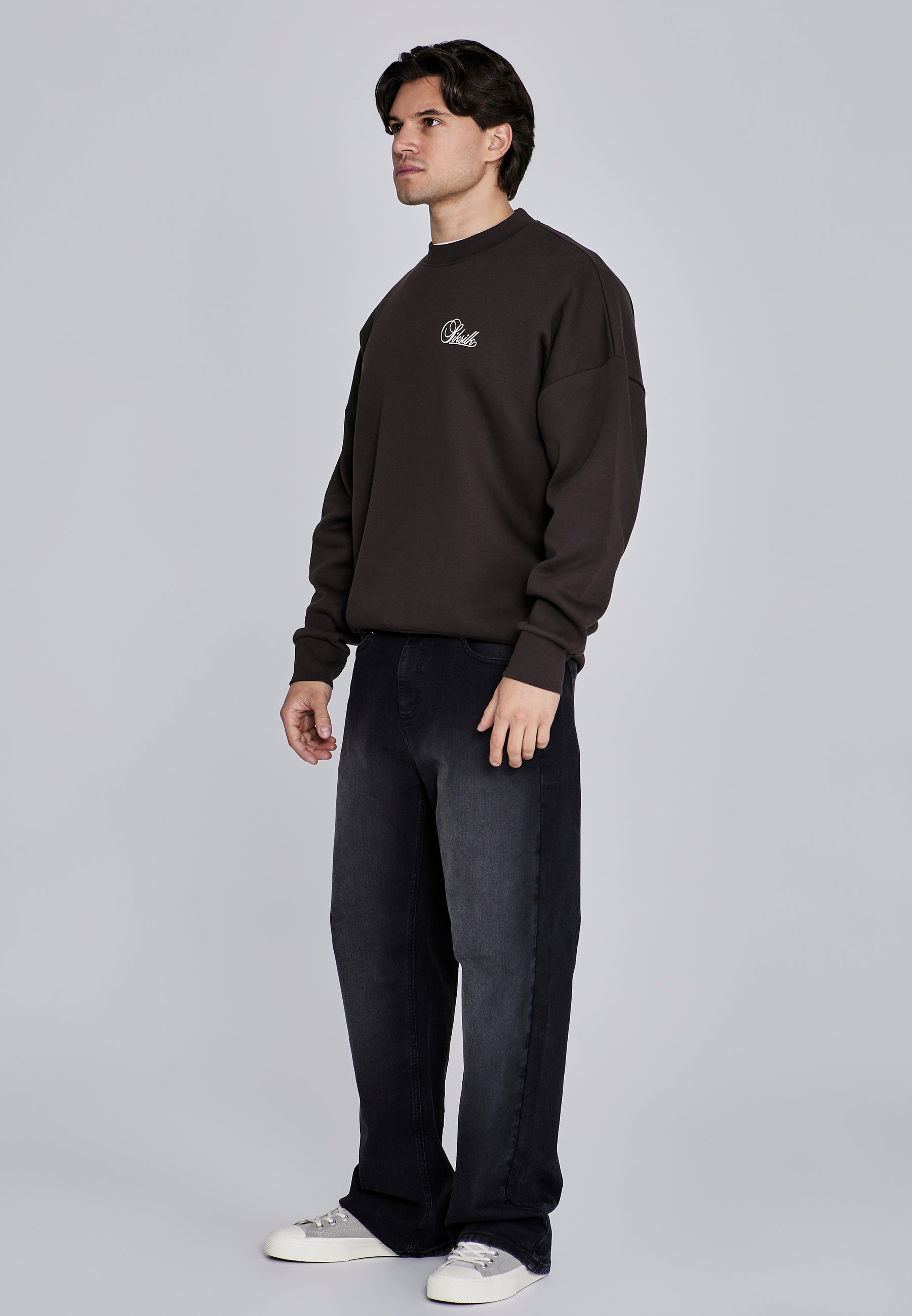 Maglione Essentials in marrone Felpe SikSilk