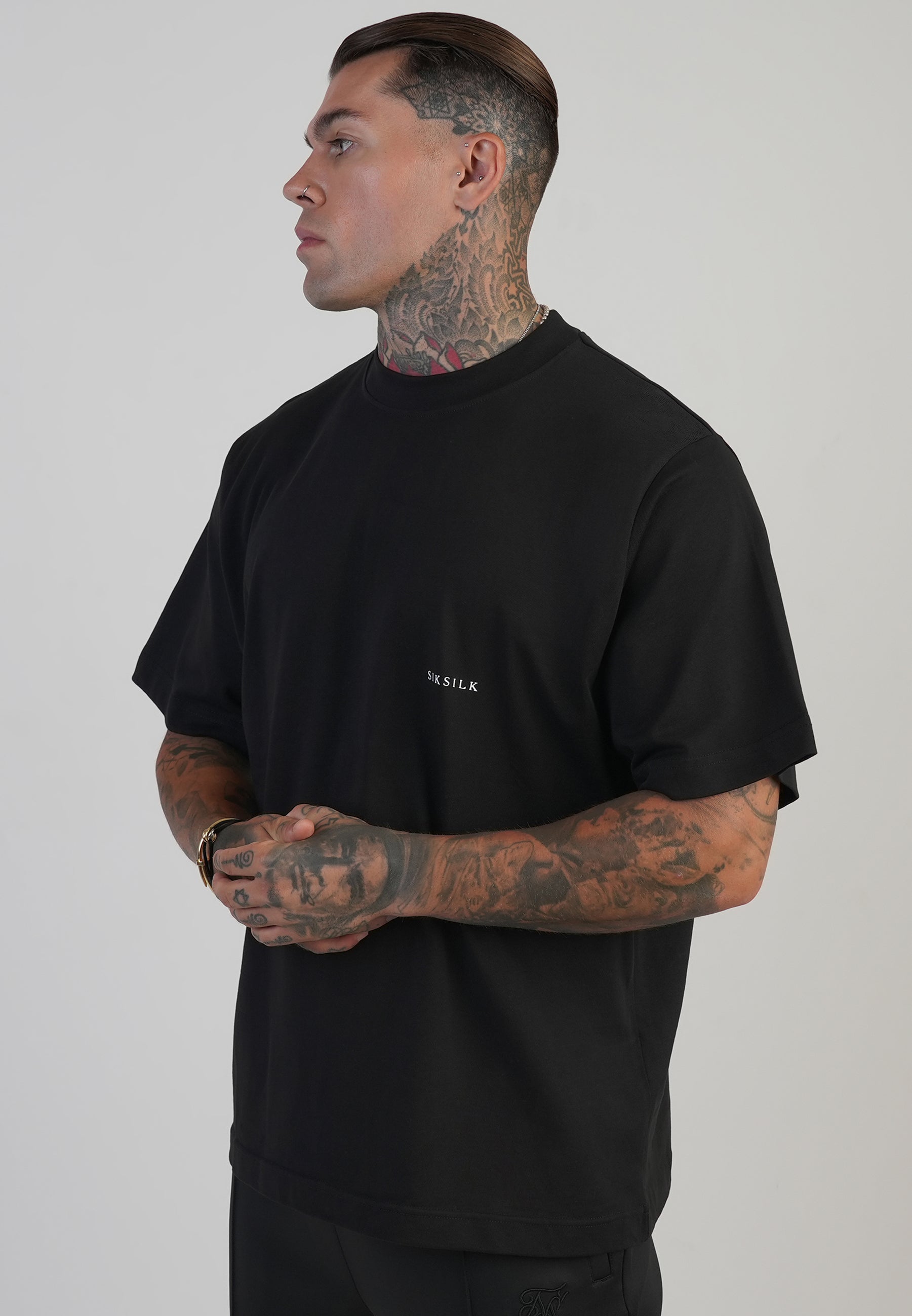 Maglietta grafica in nero Magliette SikSilk