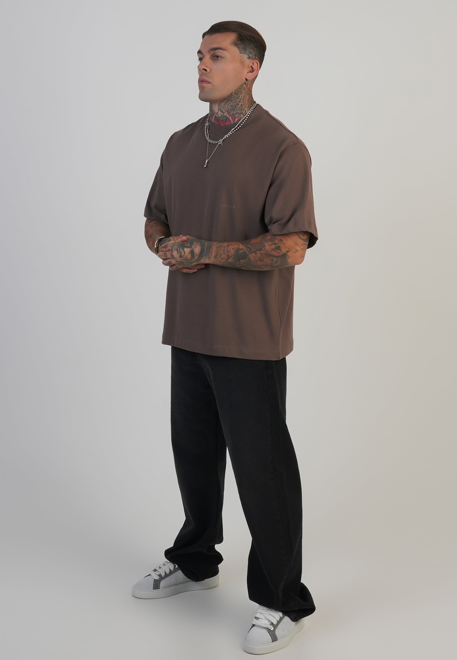 Maglietta grafica in marrone Magliette SikSilk