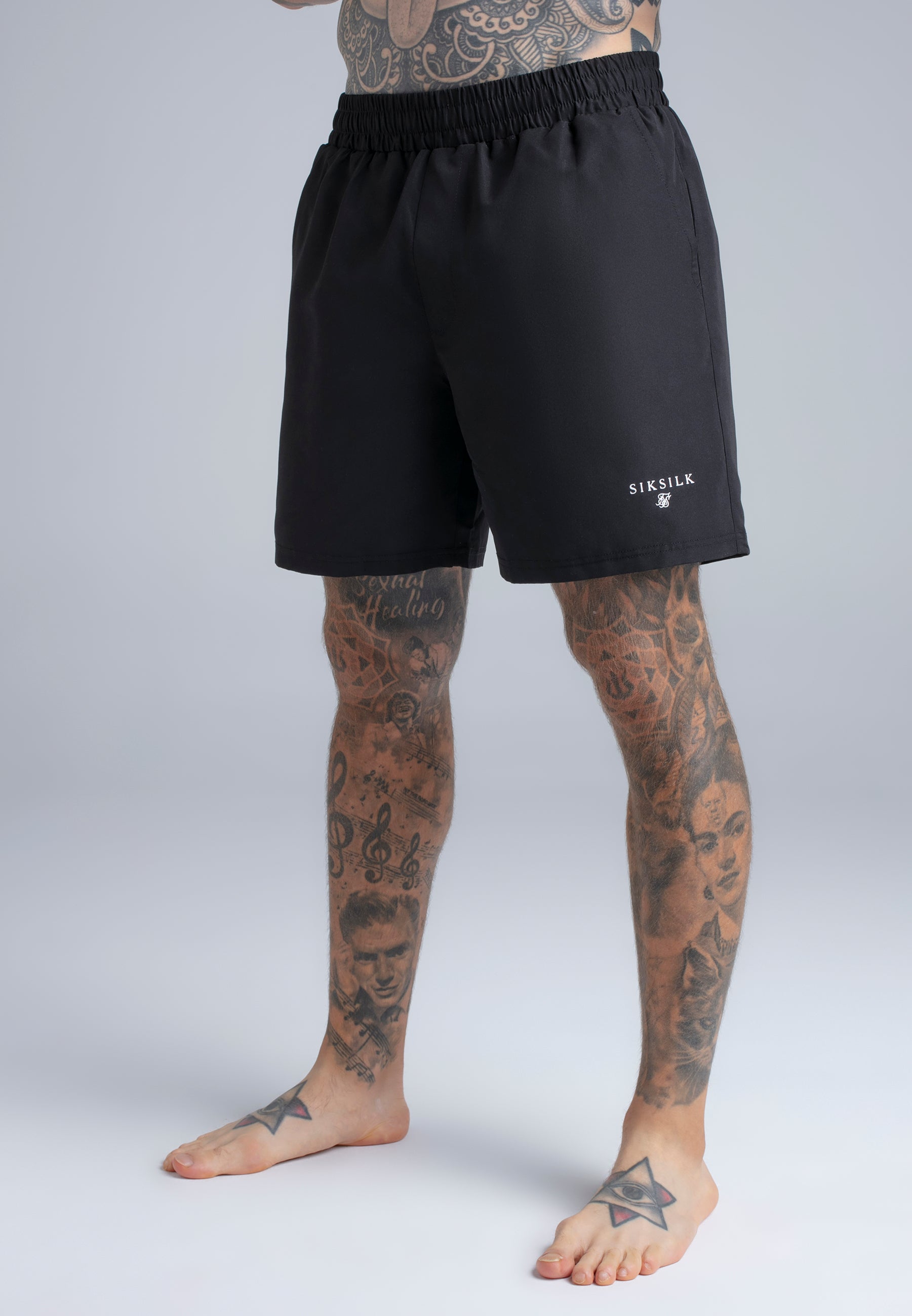 Pantaloncini da bagno in nero Pantaloncini da bagno SikSilk