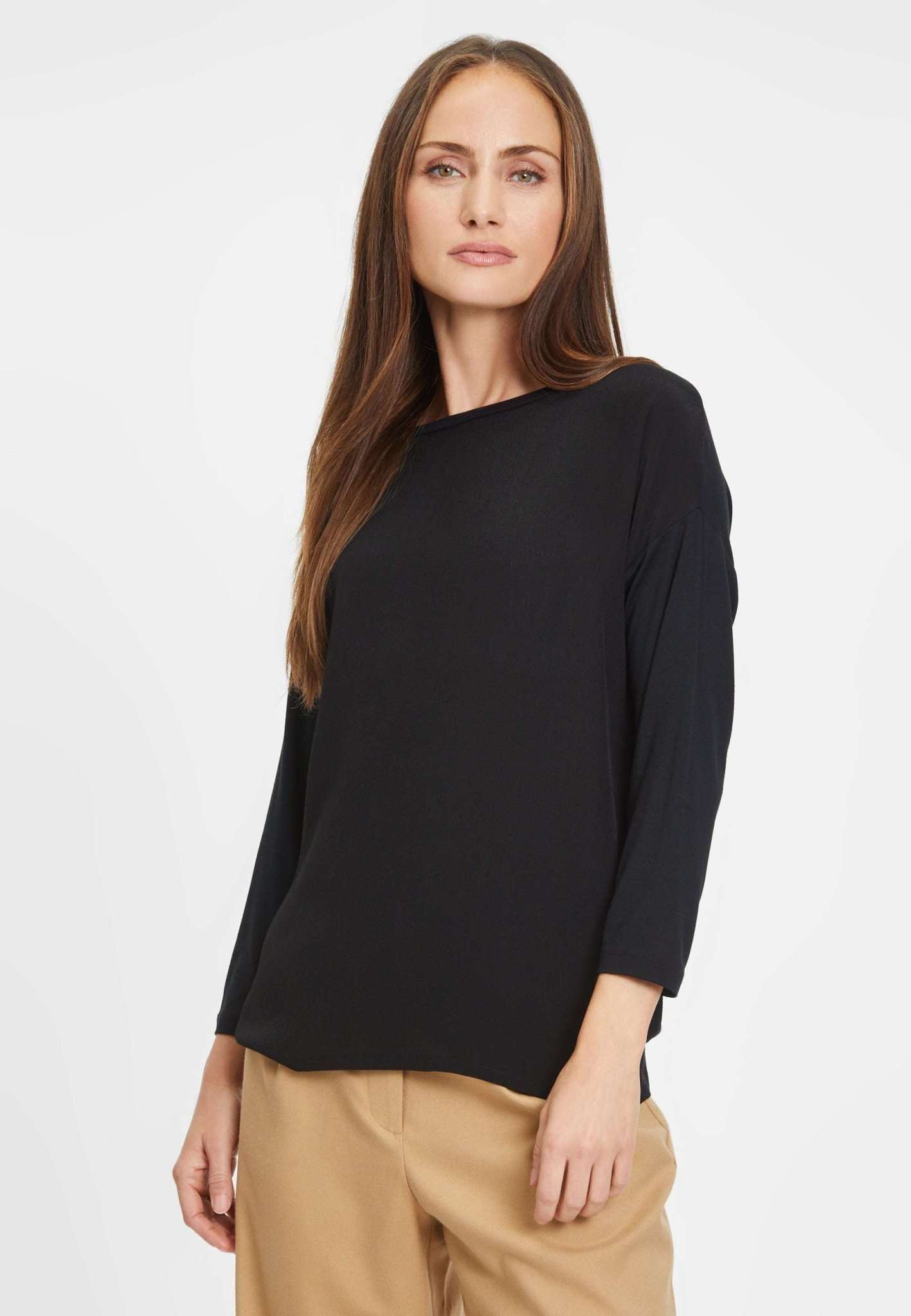 Camicia a maniche lunghe Burdur in nero Beauty T-Shirts Tamaris   