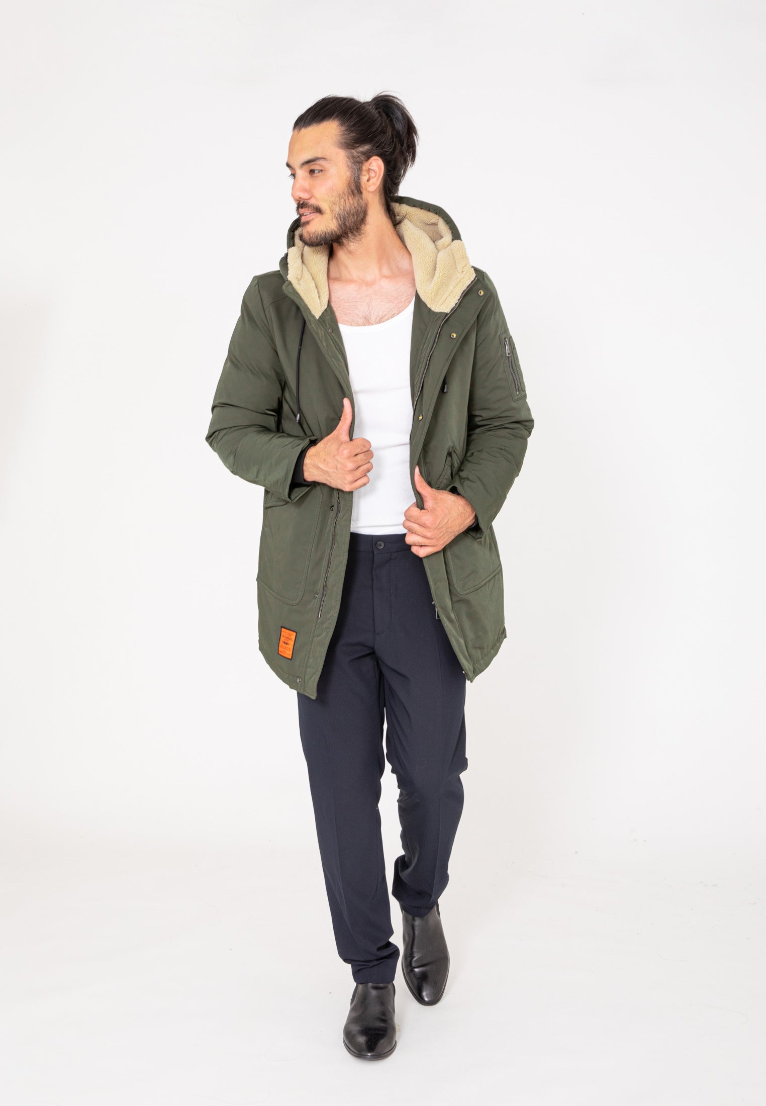 Giacca lunga Telluride M in D.Khaki Jackets Bombers Original   