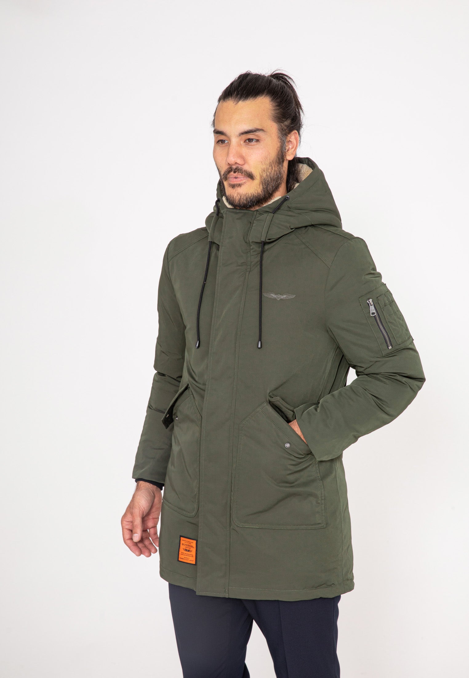 Giacca lunga Telluride M in D.Khaki Jackets Bombers Original   