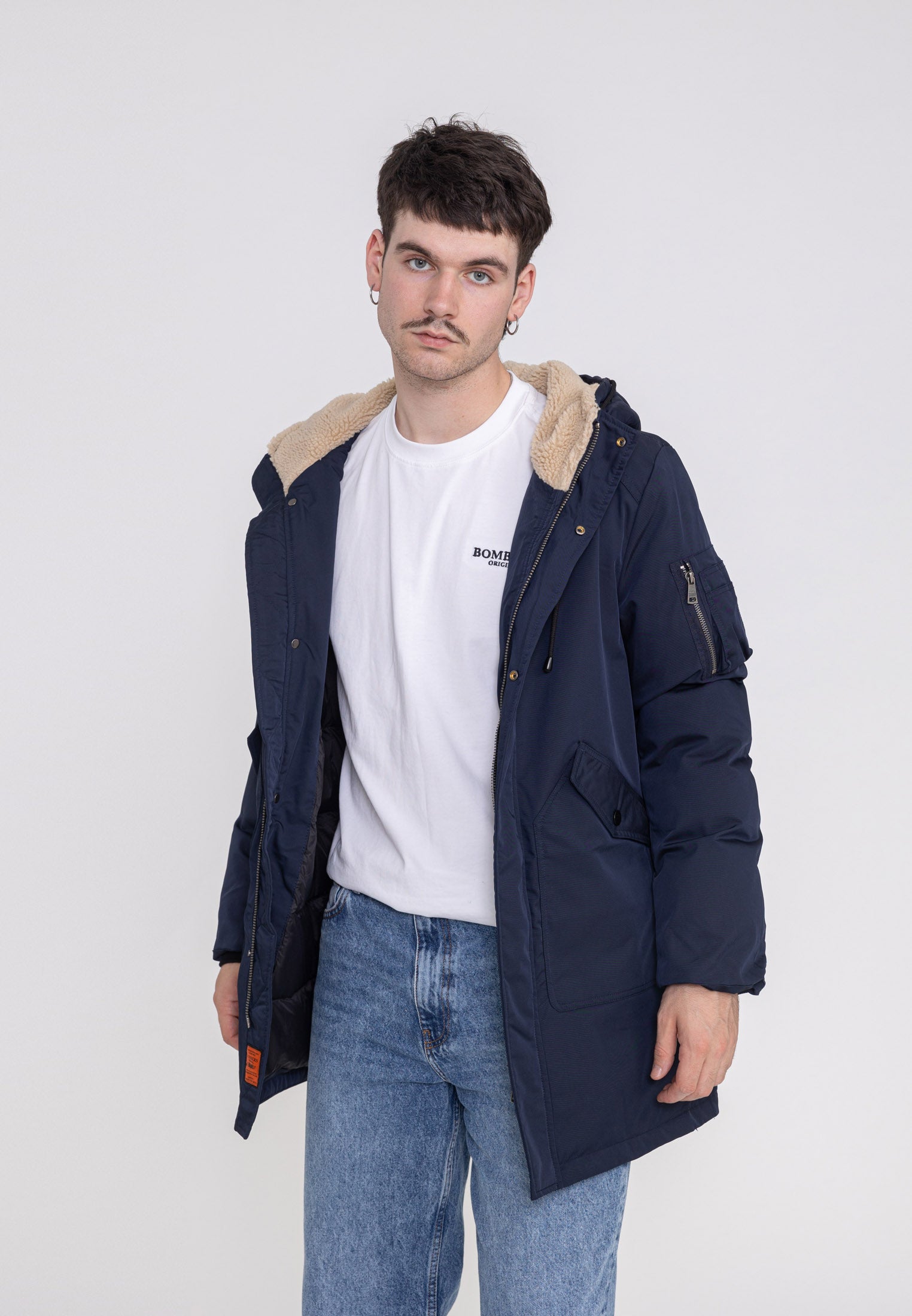 Giacca lunga Telluride M in Navy Bombers Original   