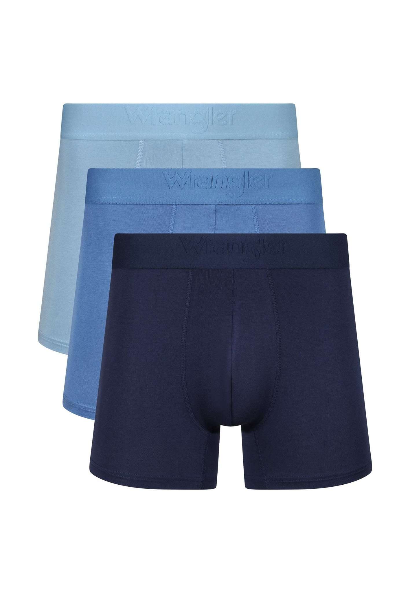 Confezione da 3 pacchi di pantaloncini Griffin in blu crepuscolo Intimo Wrangler   