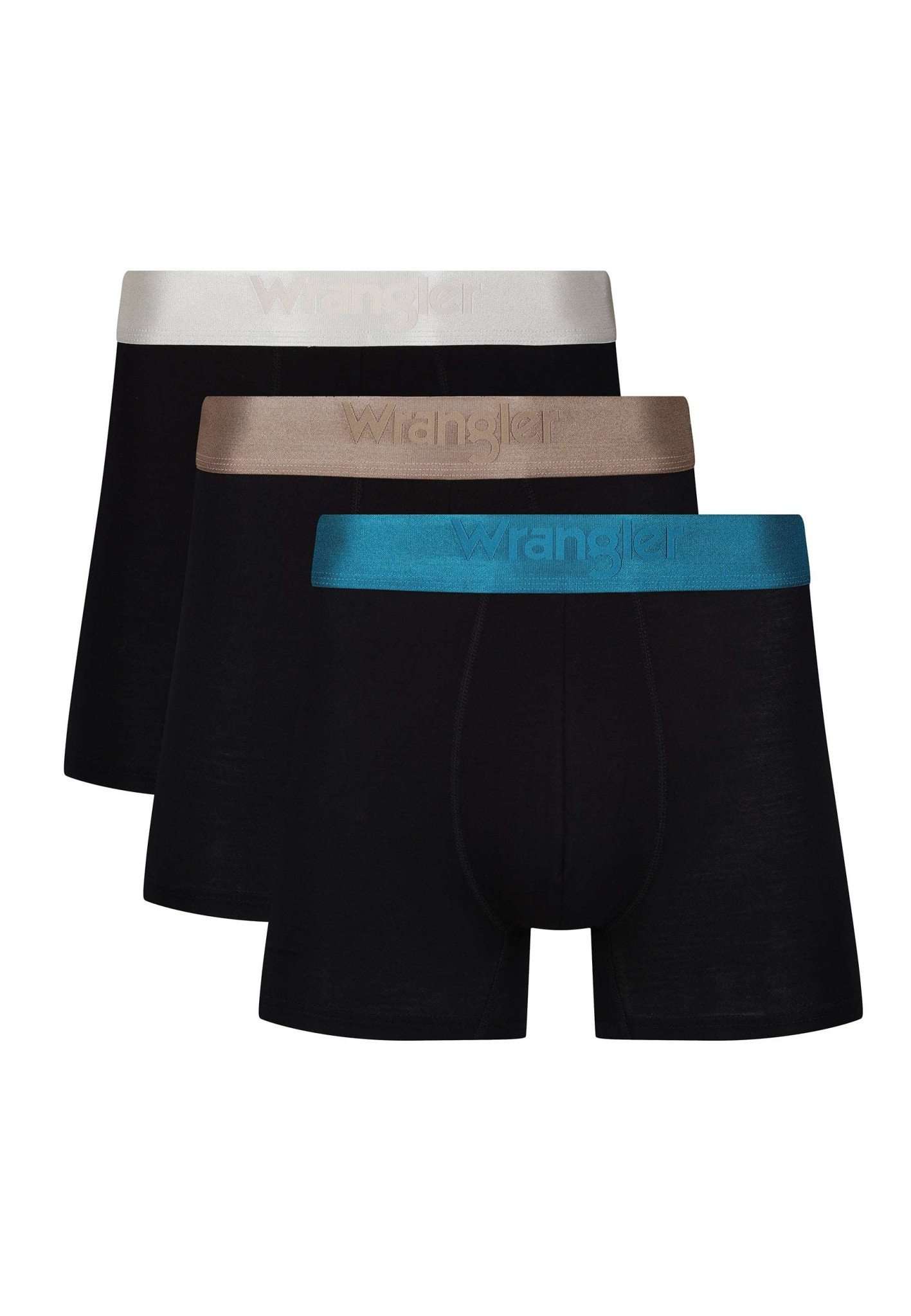 Confezione da 3 pacchi di pantaloncini Legge in nero Intimo Wrangler   