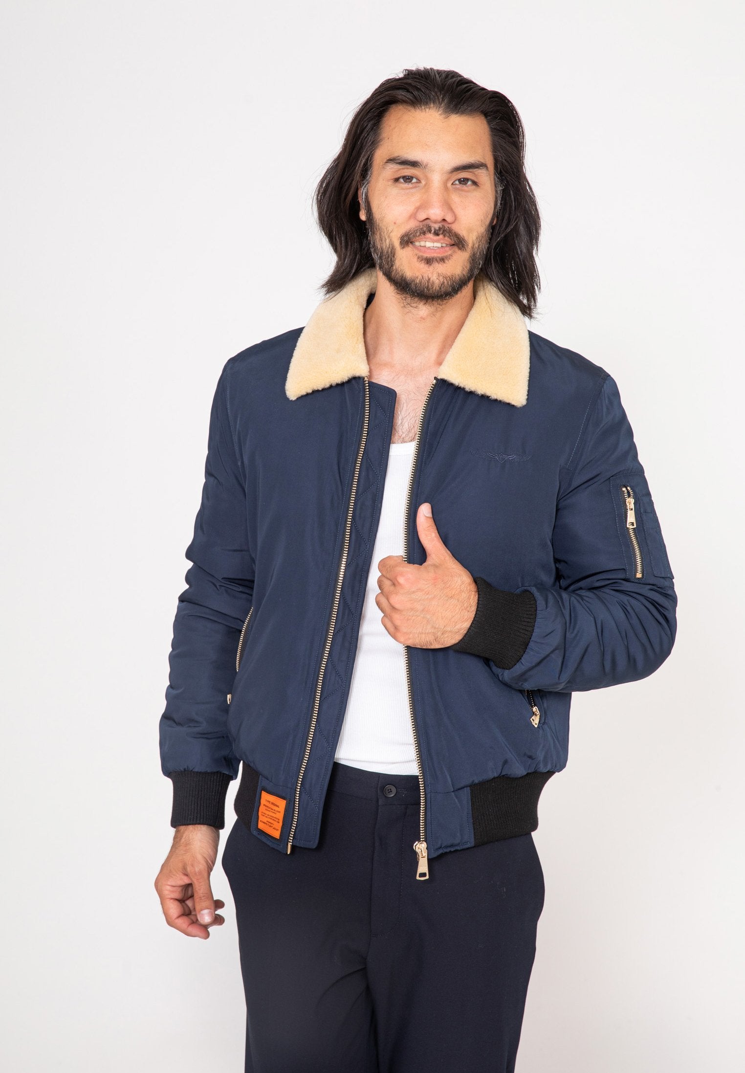 Giubbotto bomber Versmold M in Giacche Navy Bombers Original   