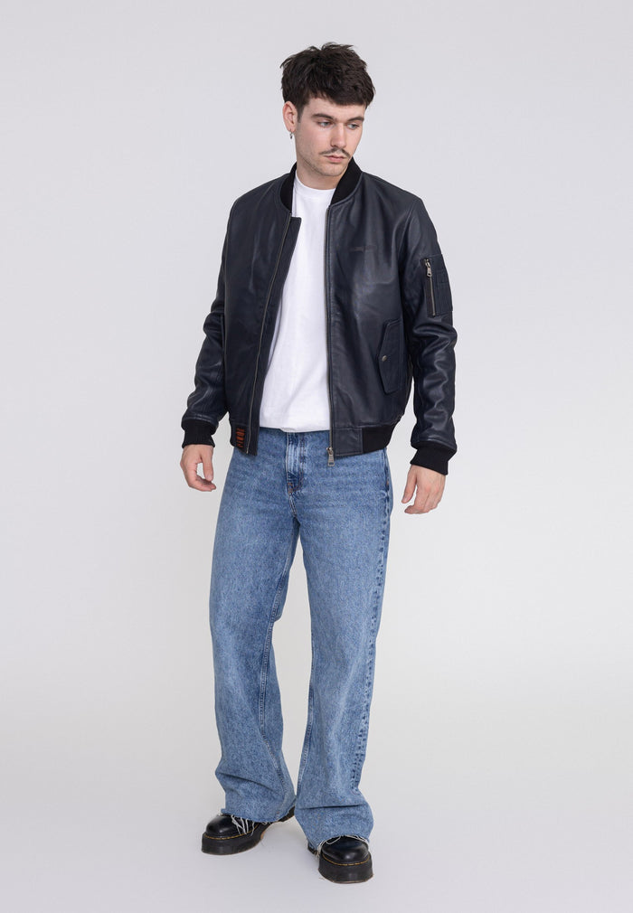 Giacca in pelle Viper M in Giacche nere Bombers Original   