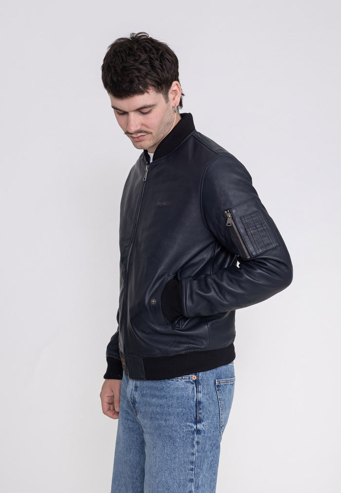 Giacca in pelle Viper M in Giacche nere Bombers Original   