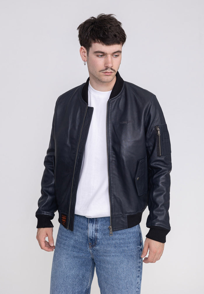 Giacca in pelle Viper M in Giacche nere Bombers Original   