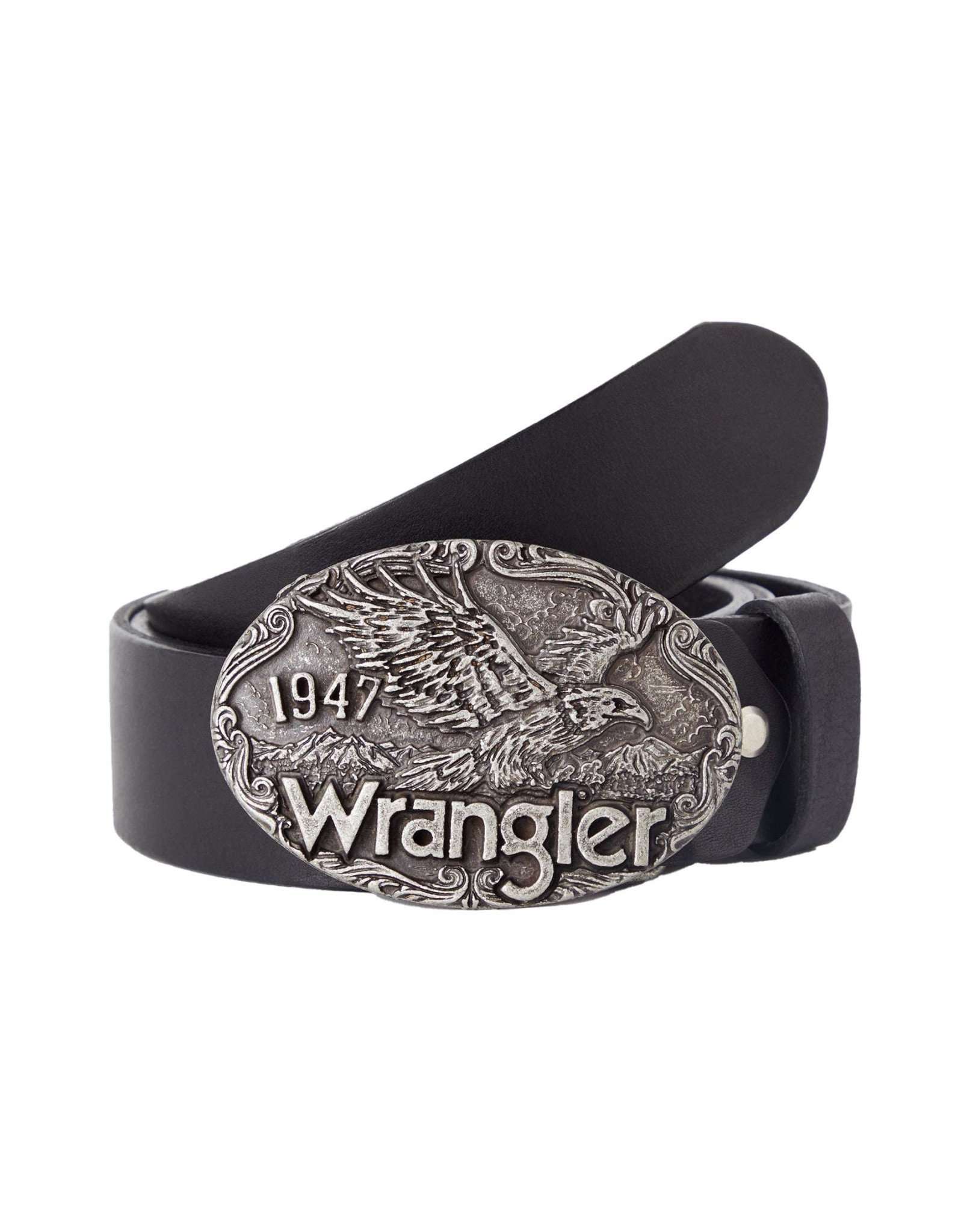 Cintura W Eagle in cintura nera Wrangler   