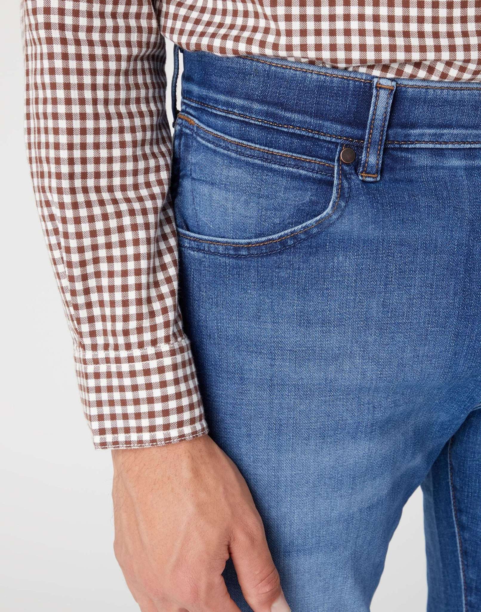 Jeans Larston High Stretch in Rough Rided Wrangler   