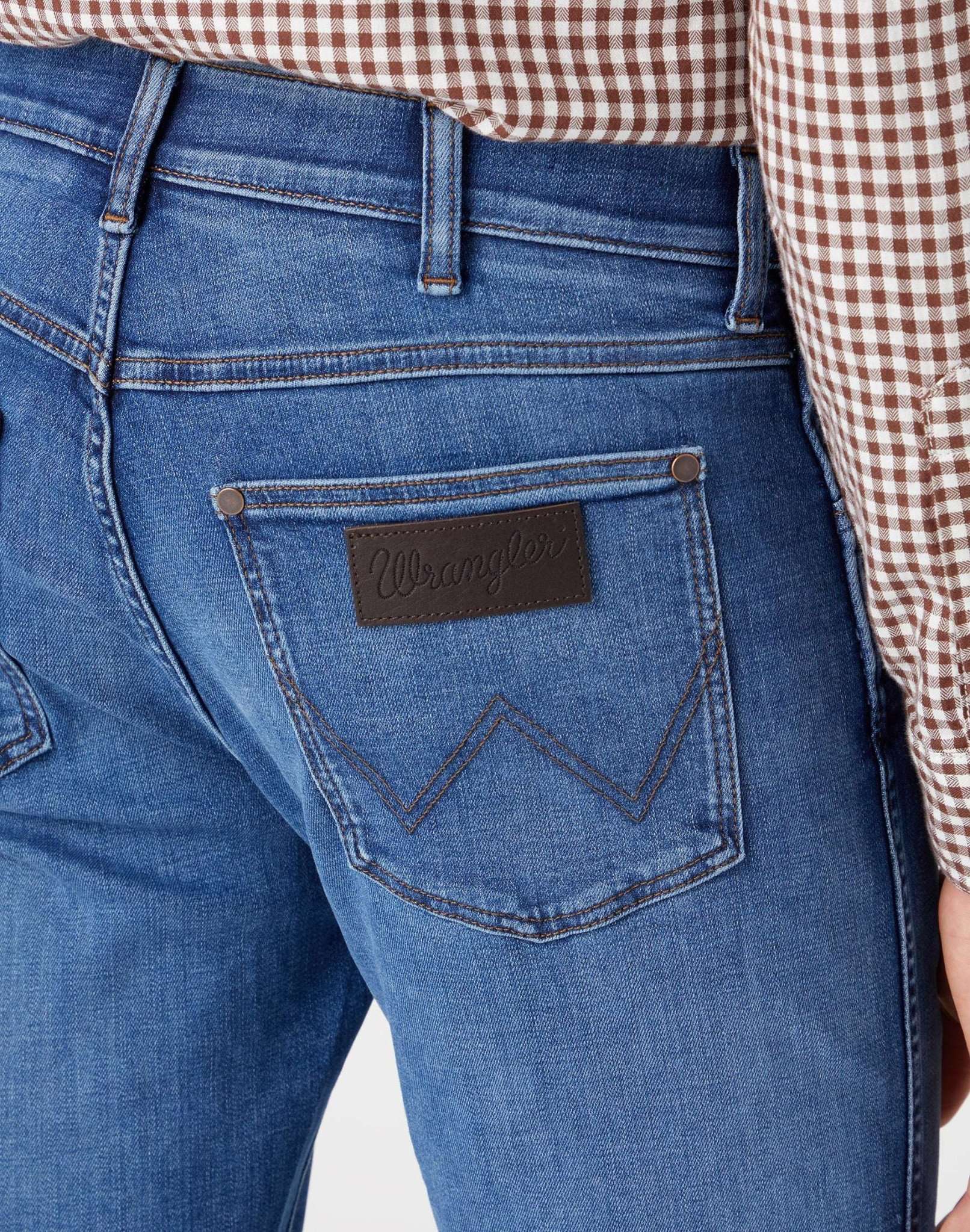 Jeans Larston High Stretch in Rough Rided Wrangler   