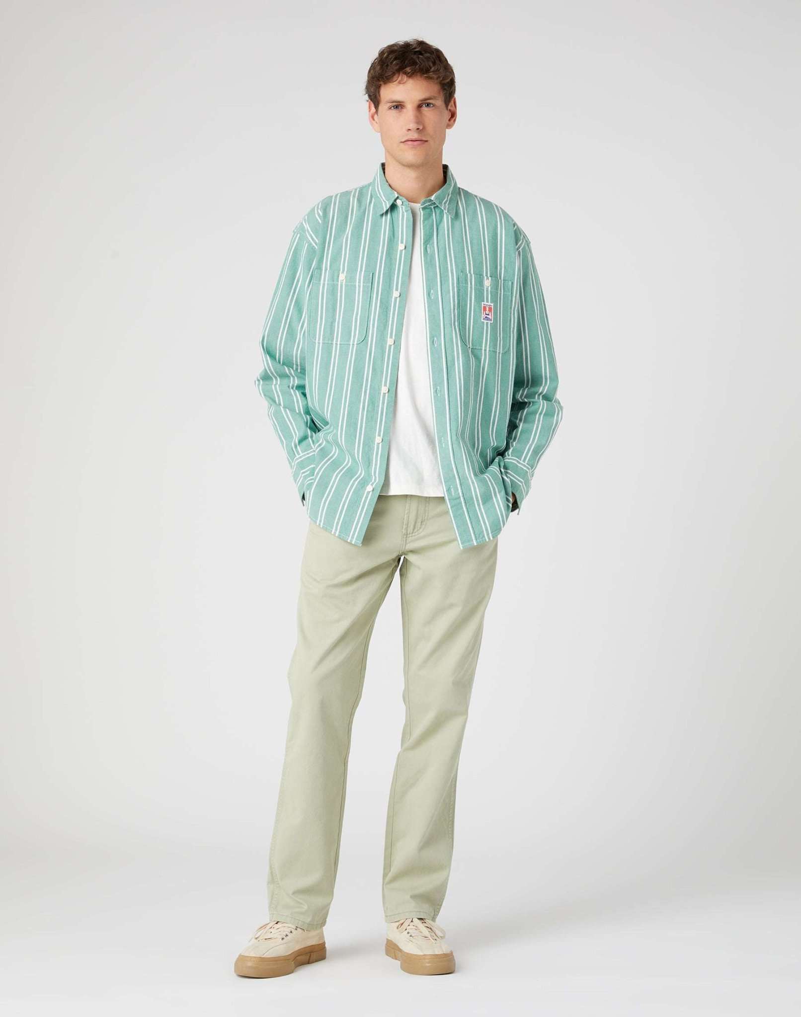 Pantaloni Casey Jones Chino in Tea Leaf Wrangler   