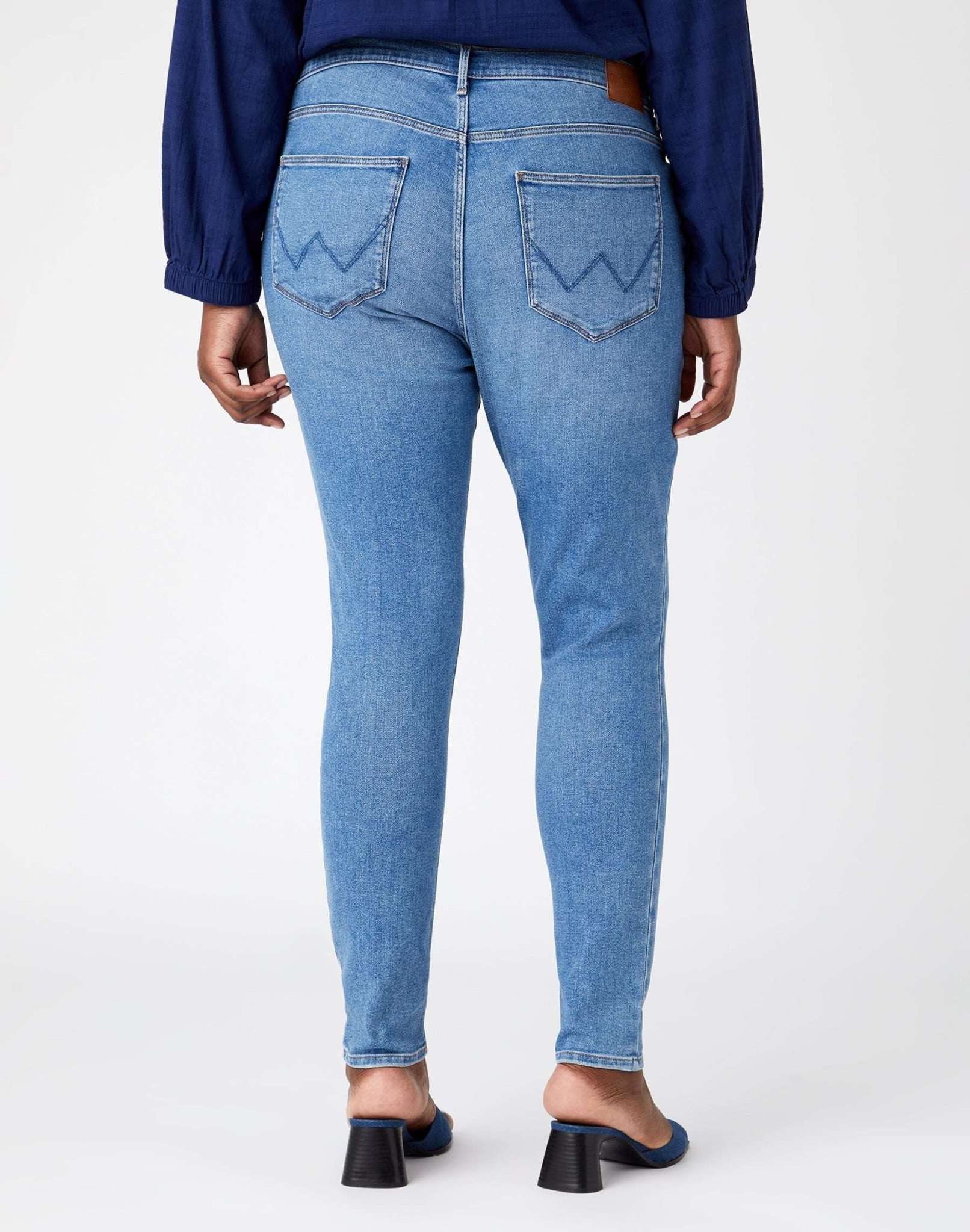 High Rise Jeans skinny in River Jeans Wrangler   