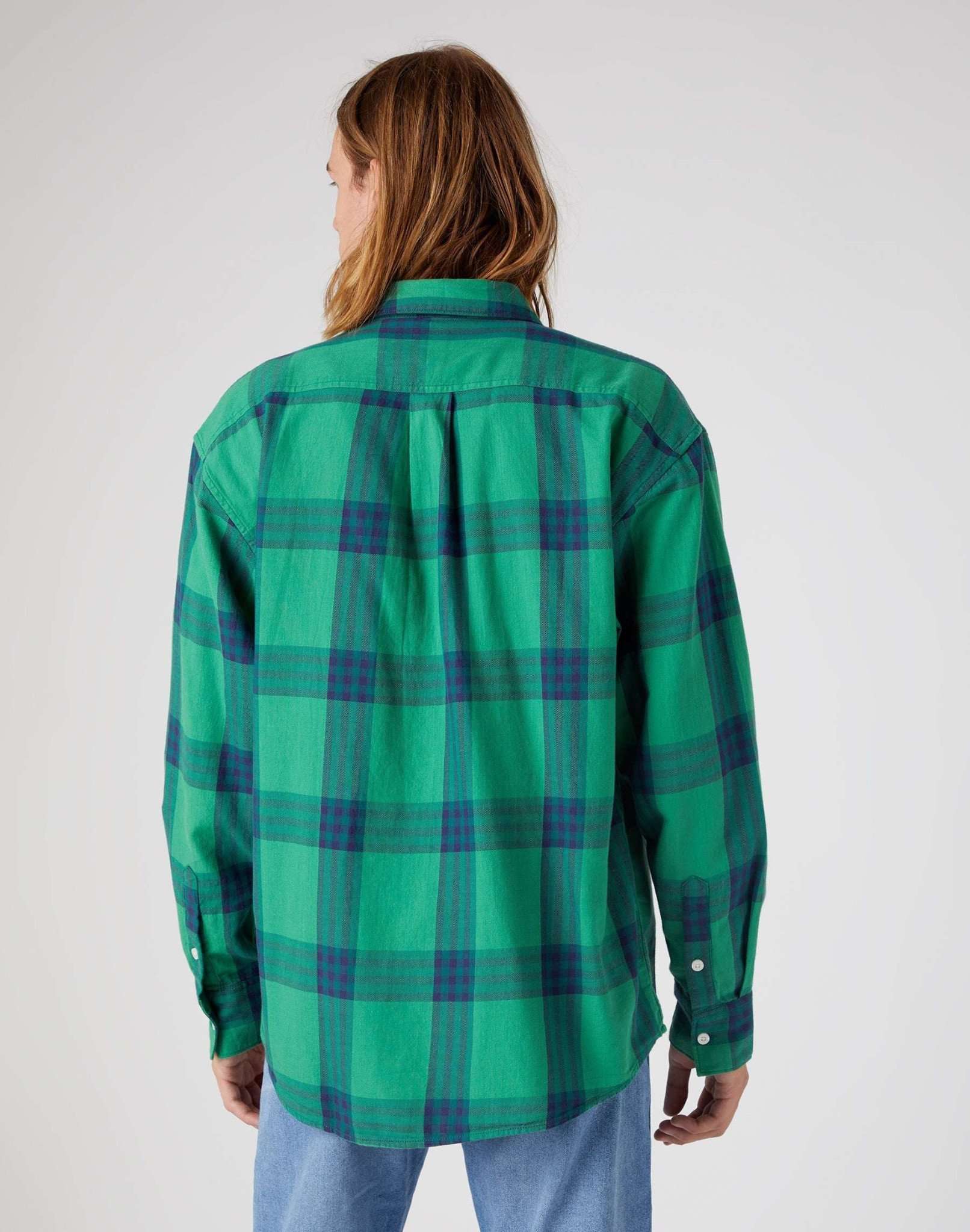 Camicia con tasca a toppa in verde pino Camicie Wrangler   