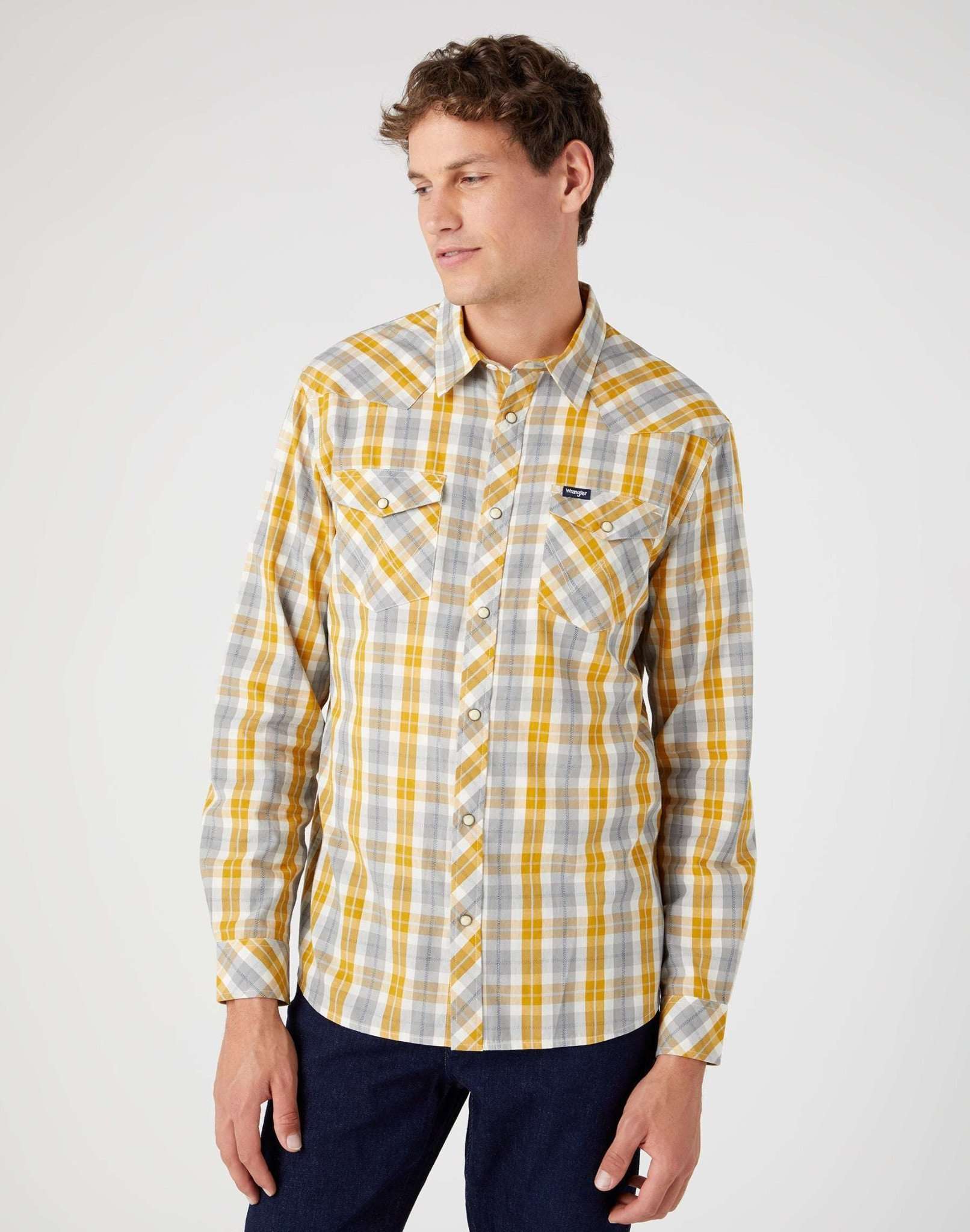 Western Camicia in Wrangler Camicie gialle Wrangler   