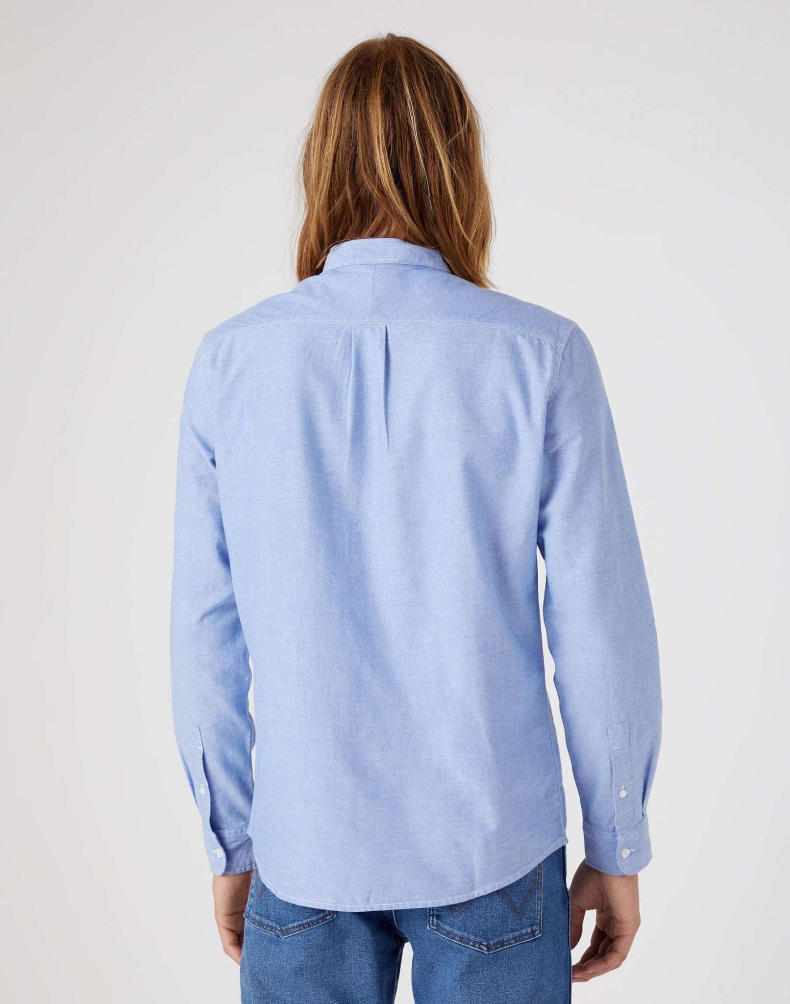 Camicia monotasche in Limoges Blue Camicie Wrangler   