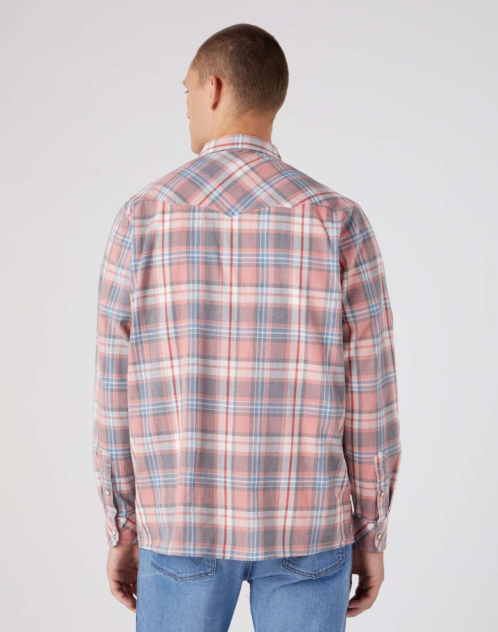 Western Camicia in Rosa sbiadito Camicie Wrangler   