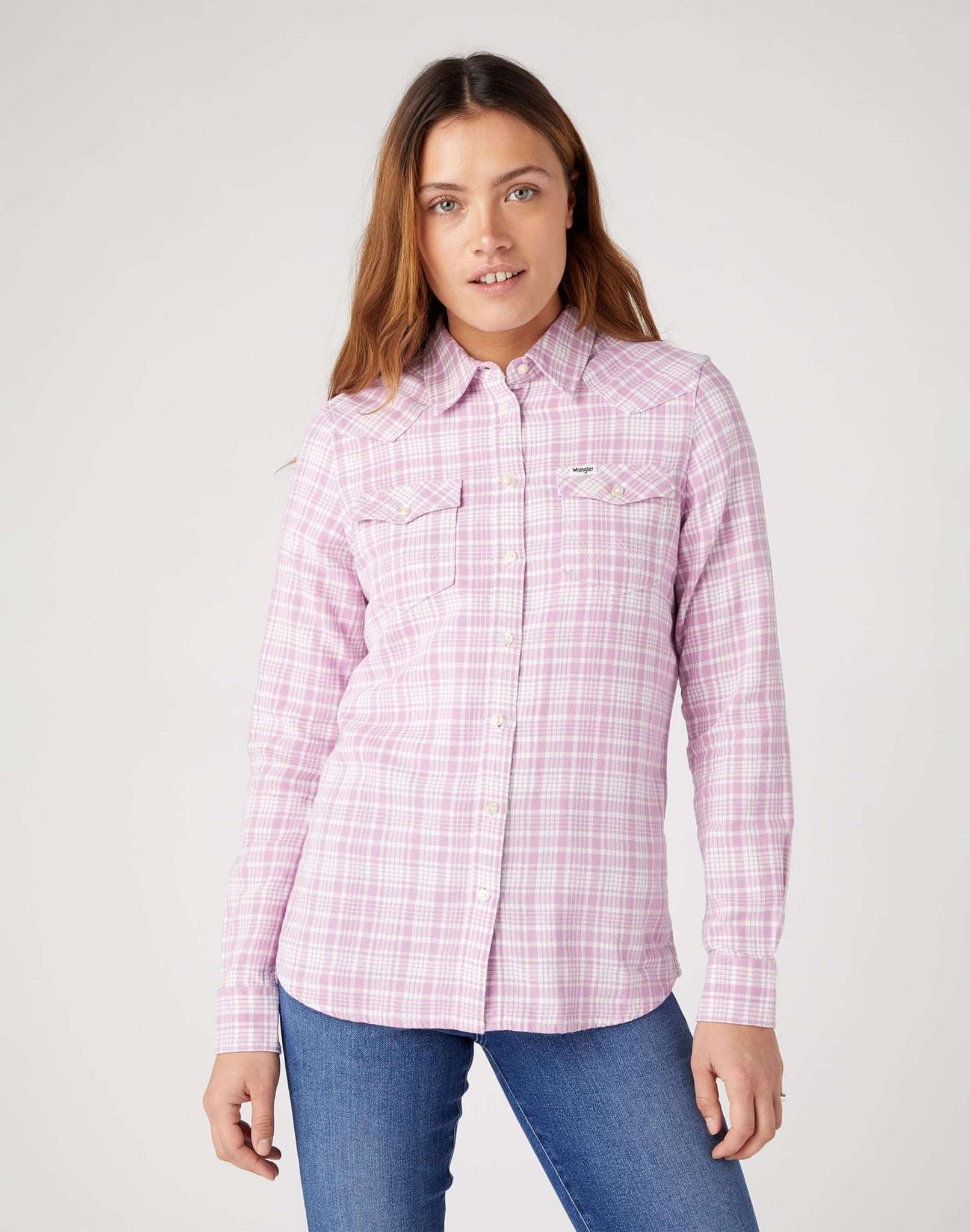 Camicia Slim Reg Western in Smokey Grape Camicie Wrangler   