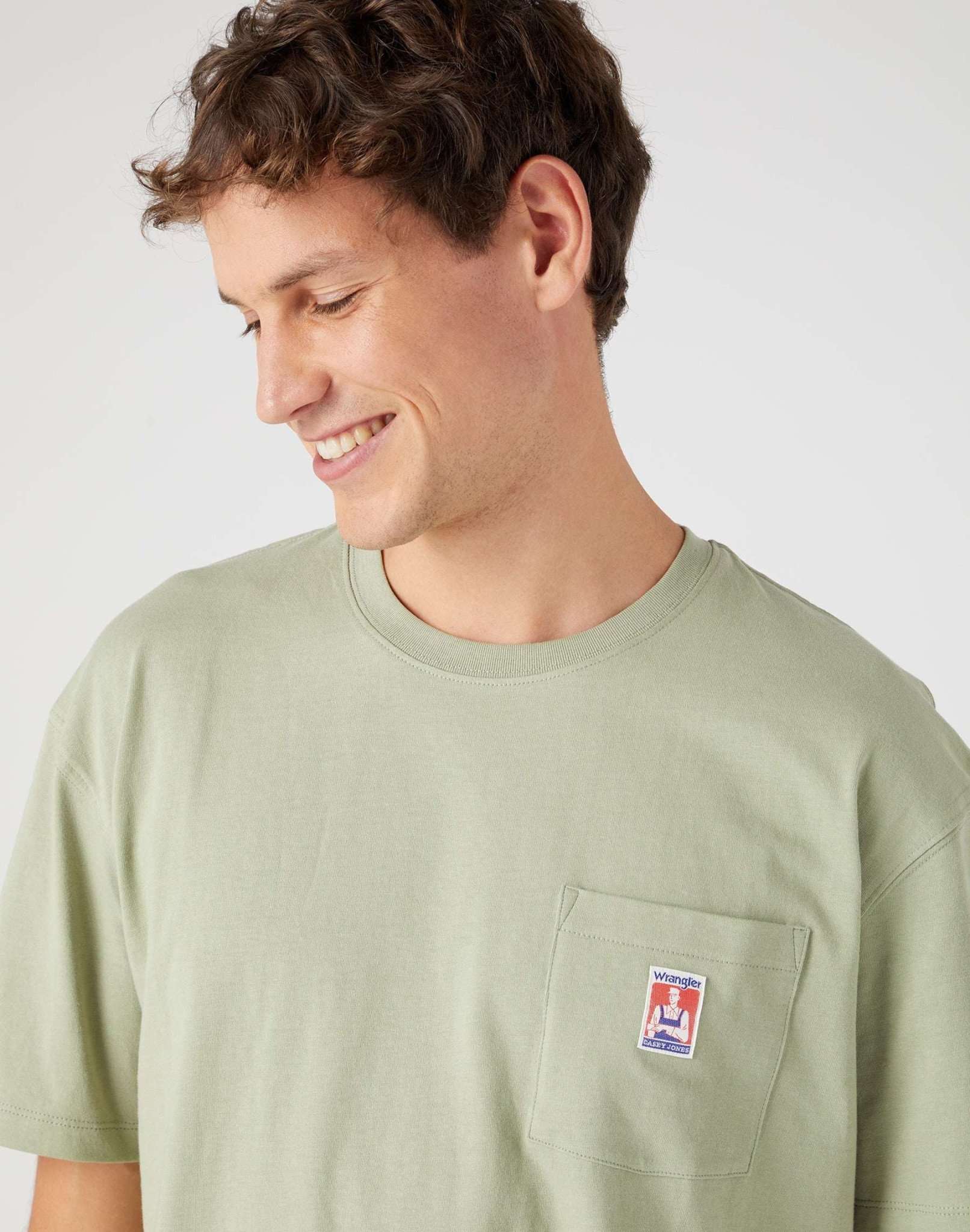 T-shirt Casey Jones Pocket Tee in Tea Leaf T-Shirt Wrangler   