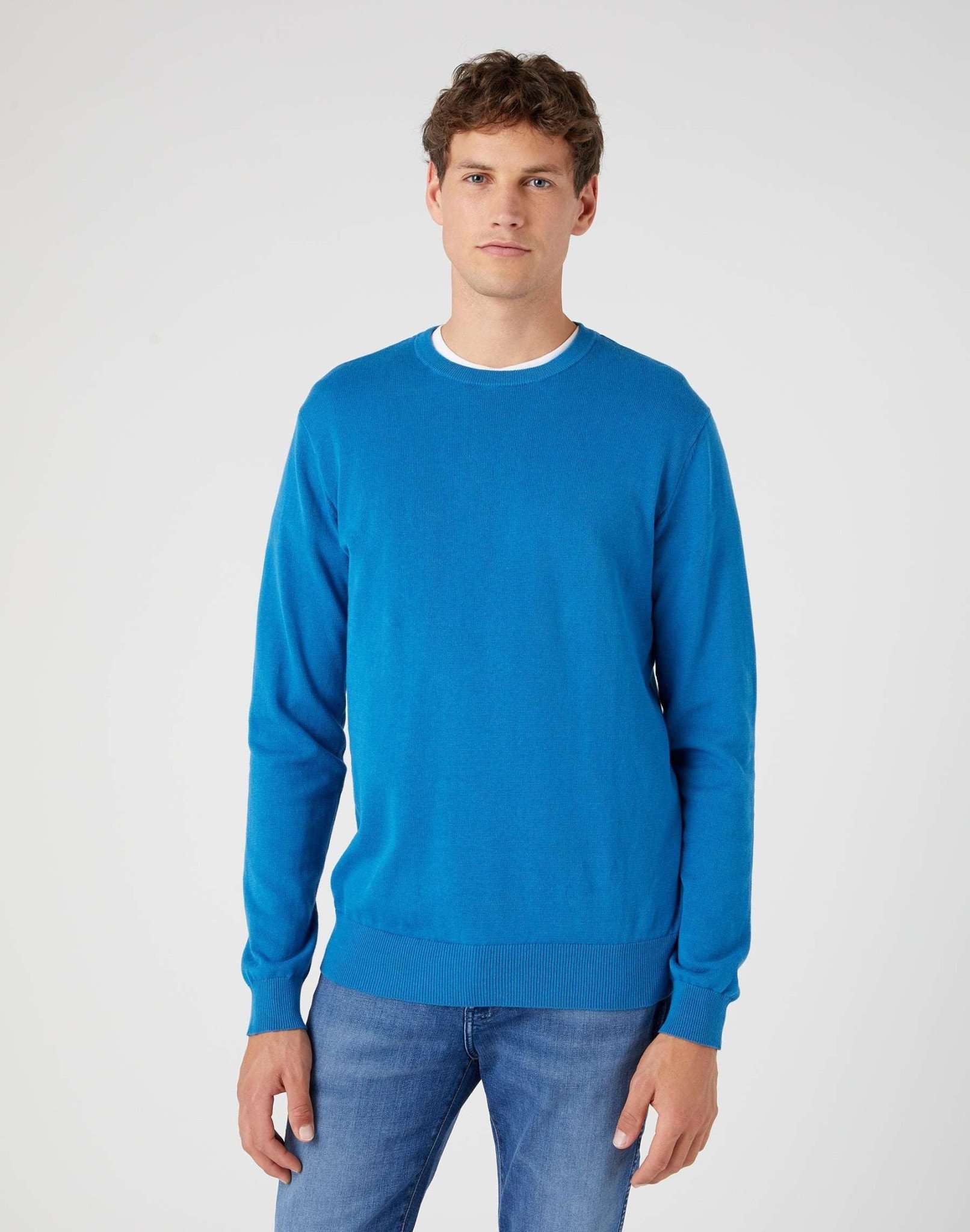 Maglia girocollo in Deep Water Maglioni Wrangler   