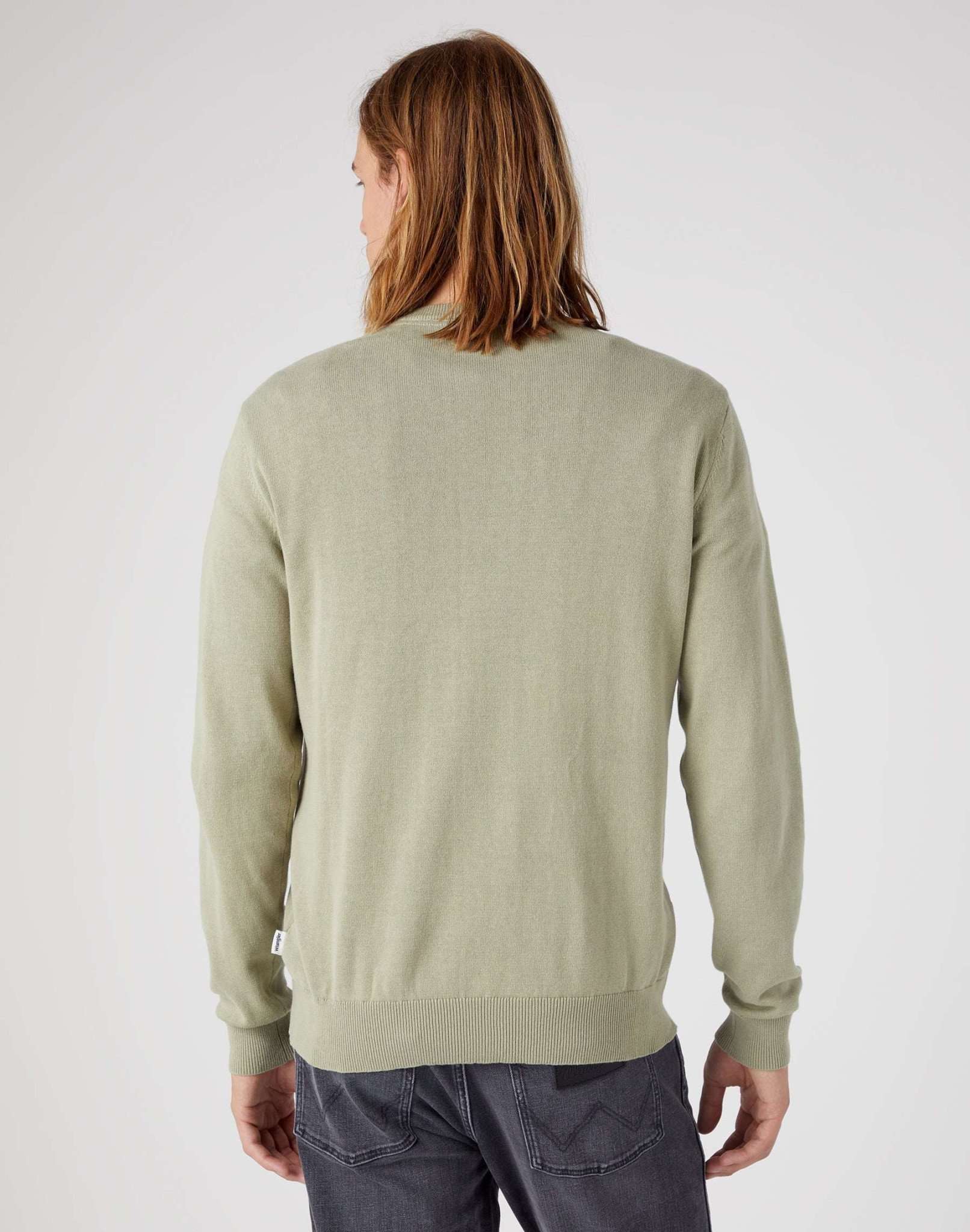 Maglia girocollo in Tea Leaf Maglioni Wrangler   