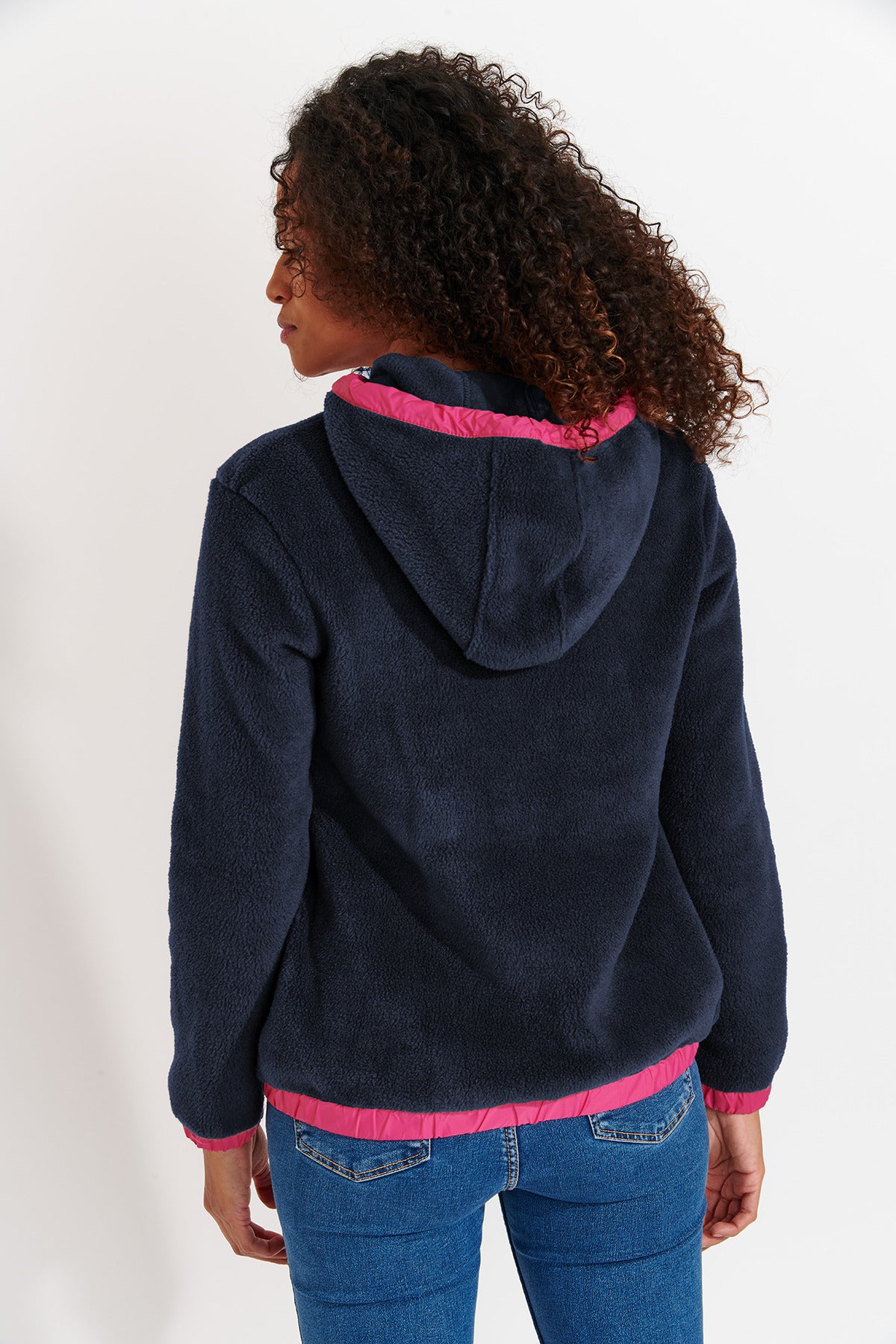 WARREN-BRICHILL Giacca in pile in blu Giacca Banana Moon
