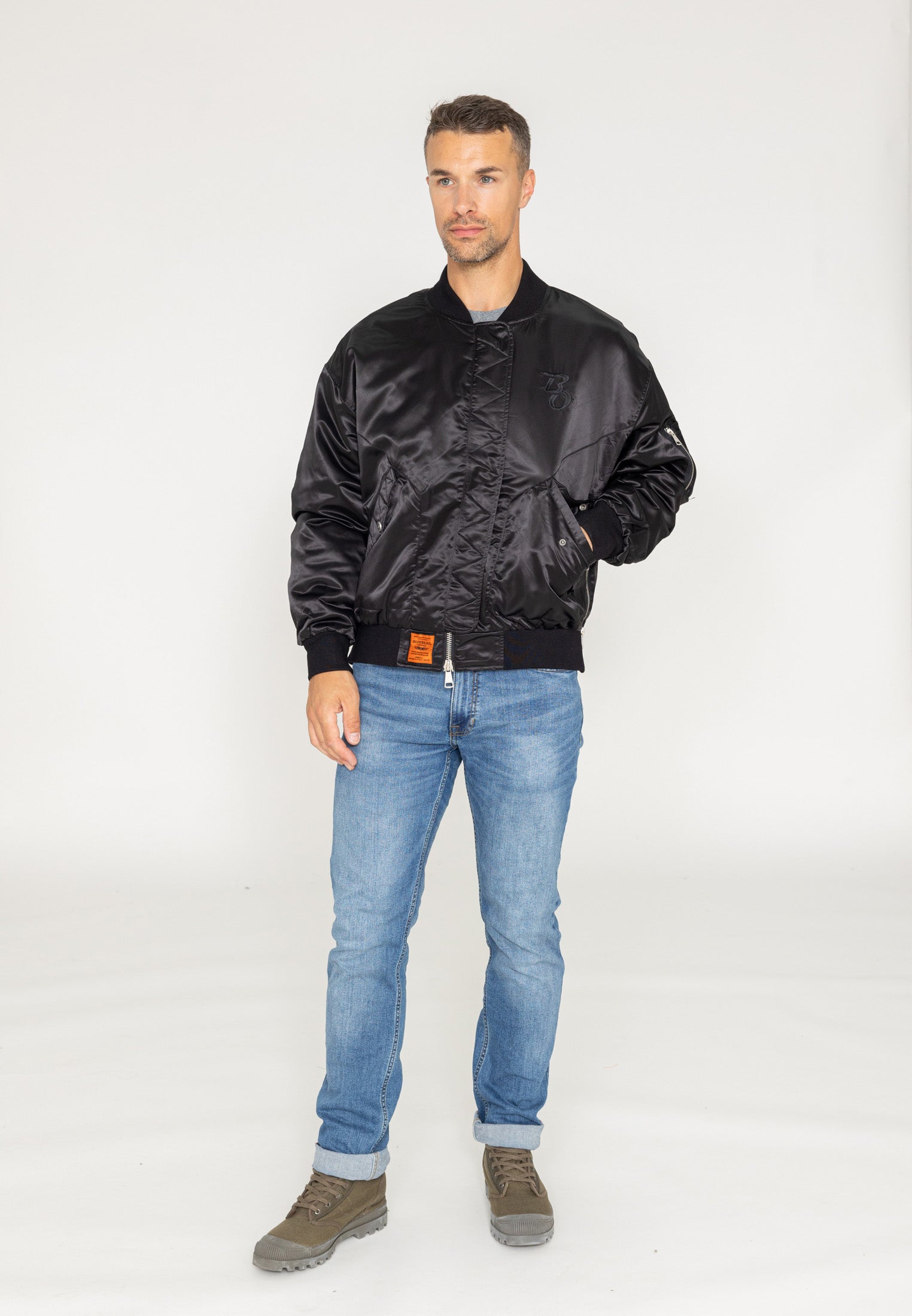 Giacca bomber Wavy U in Black Jackets Bombers Original   