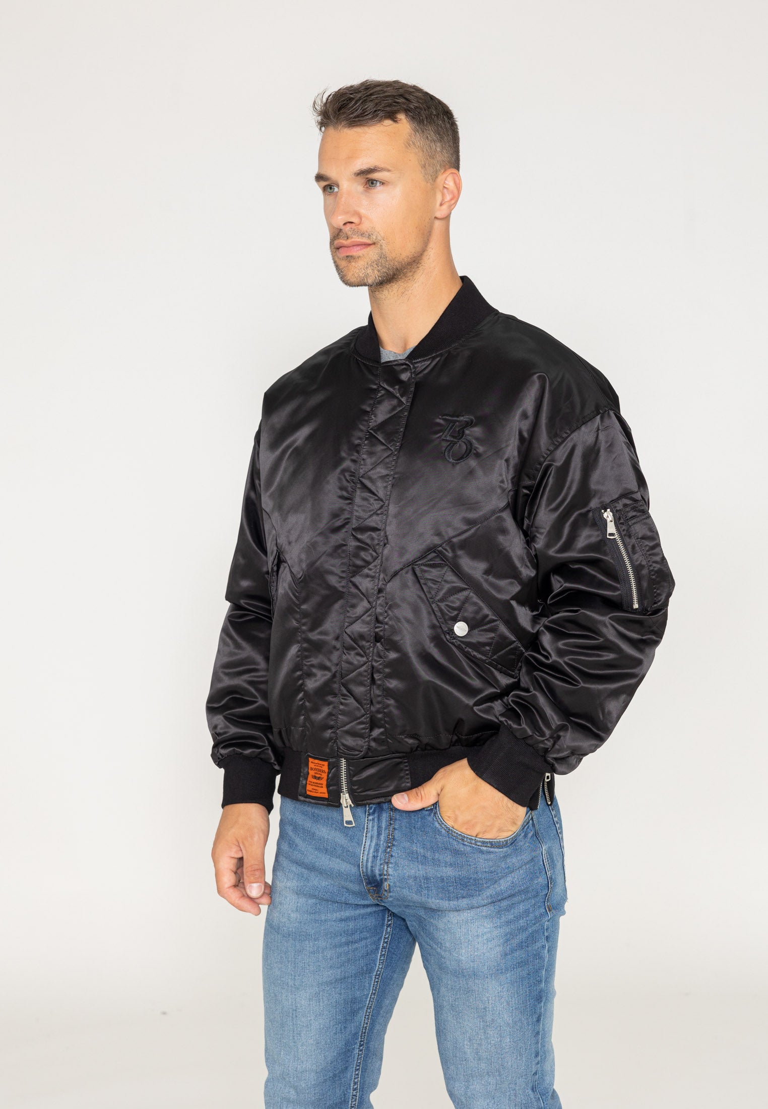 Giacca bomber Wavy U in Black Jackets Bombers Original   