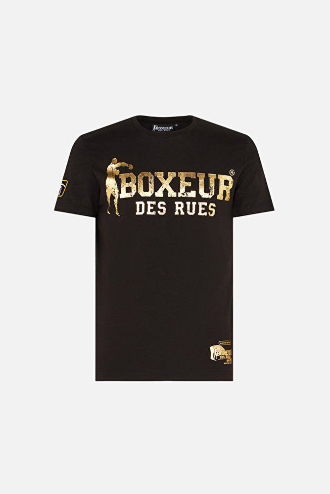 T-Shirt Boxeur Street 2 in Nero-Oro Boxeur des Rues   