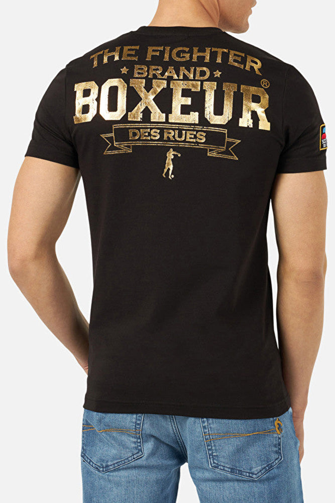 T-Shirt Boxeur Street 2 in Nero-Oro Boxeur des Rues   