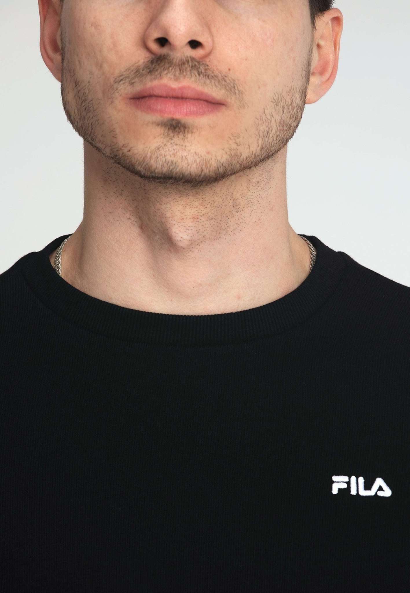 Felpa Brustem Crew Sweat in nero Fila   