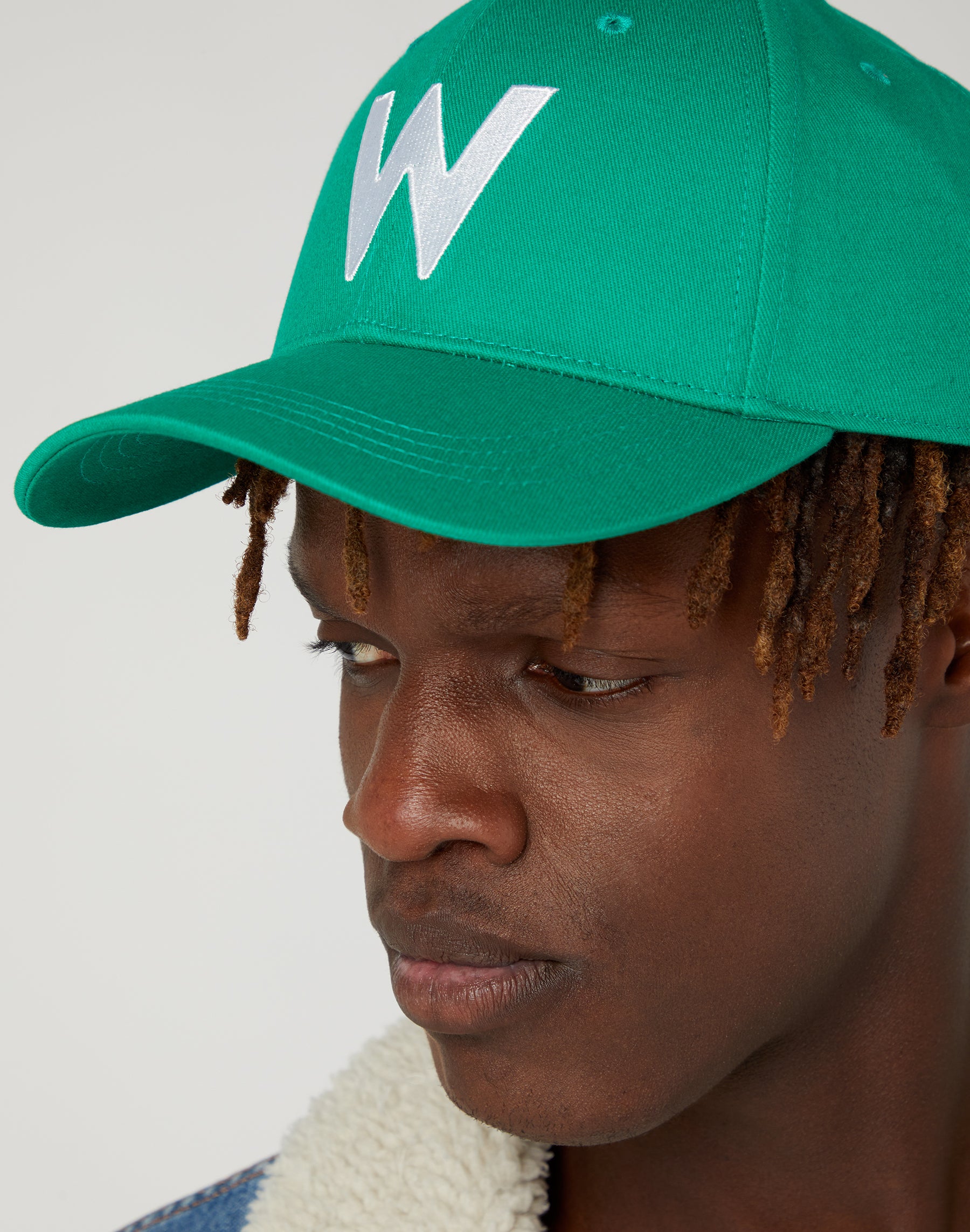 Cappello con logo W in verde folletto Cappelli Wrangler   