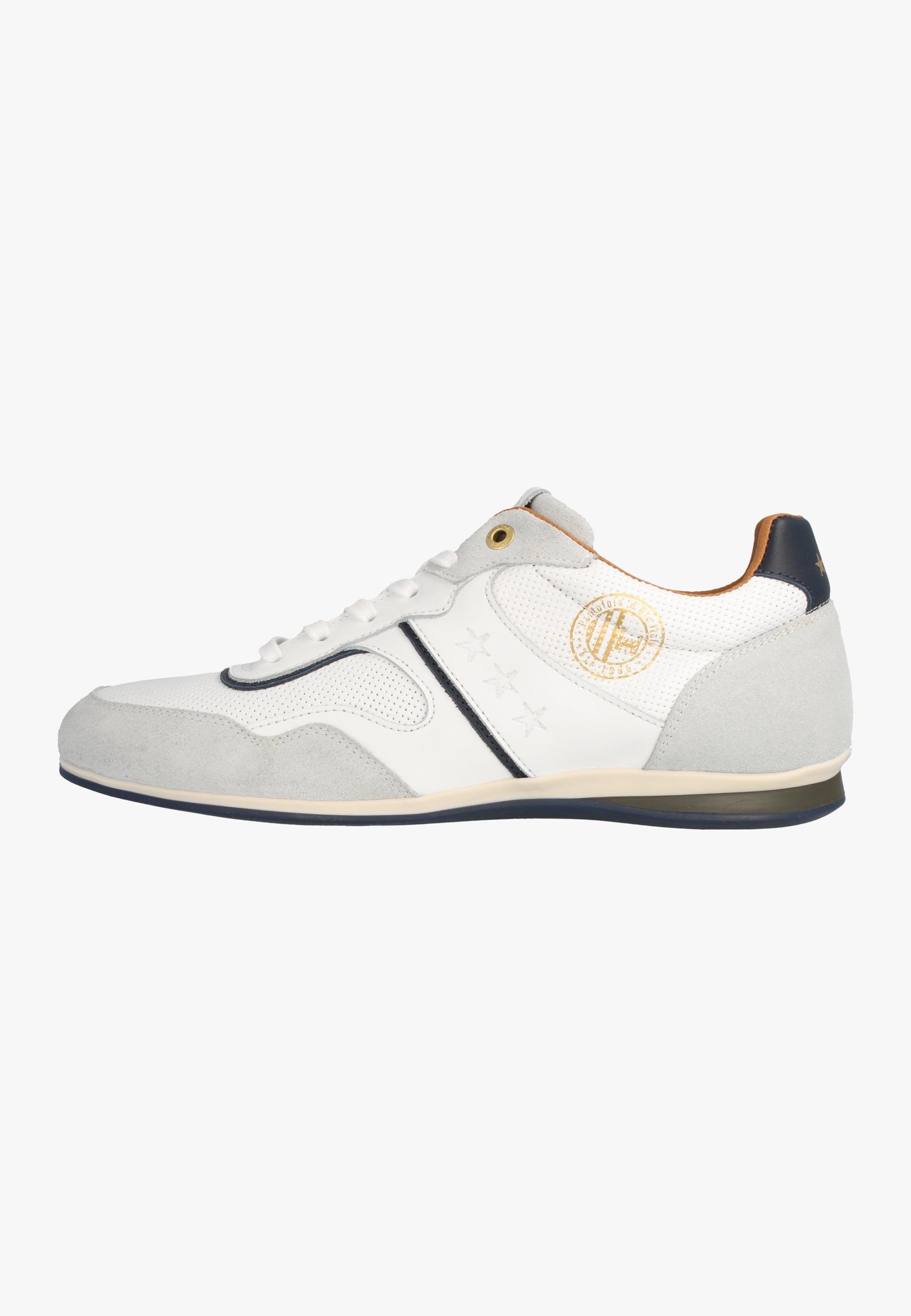 Sneakers Perano Low in bianco brillante Pantofola d'Oro   