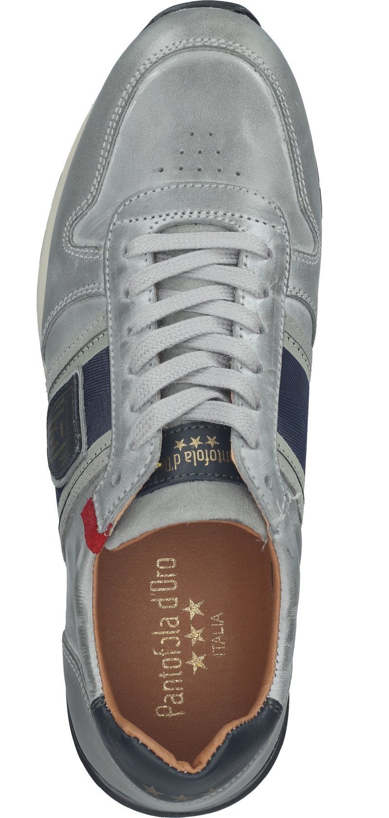 Sneakers Sangano Low in Grigio Viola Pantofola d'Oro   