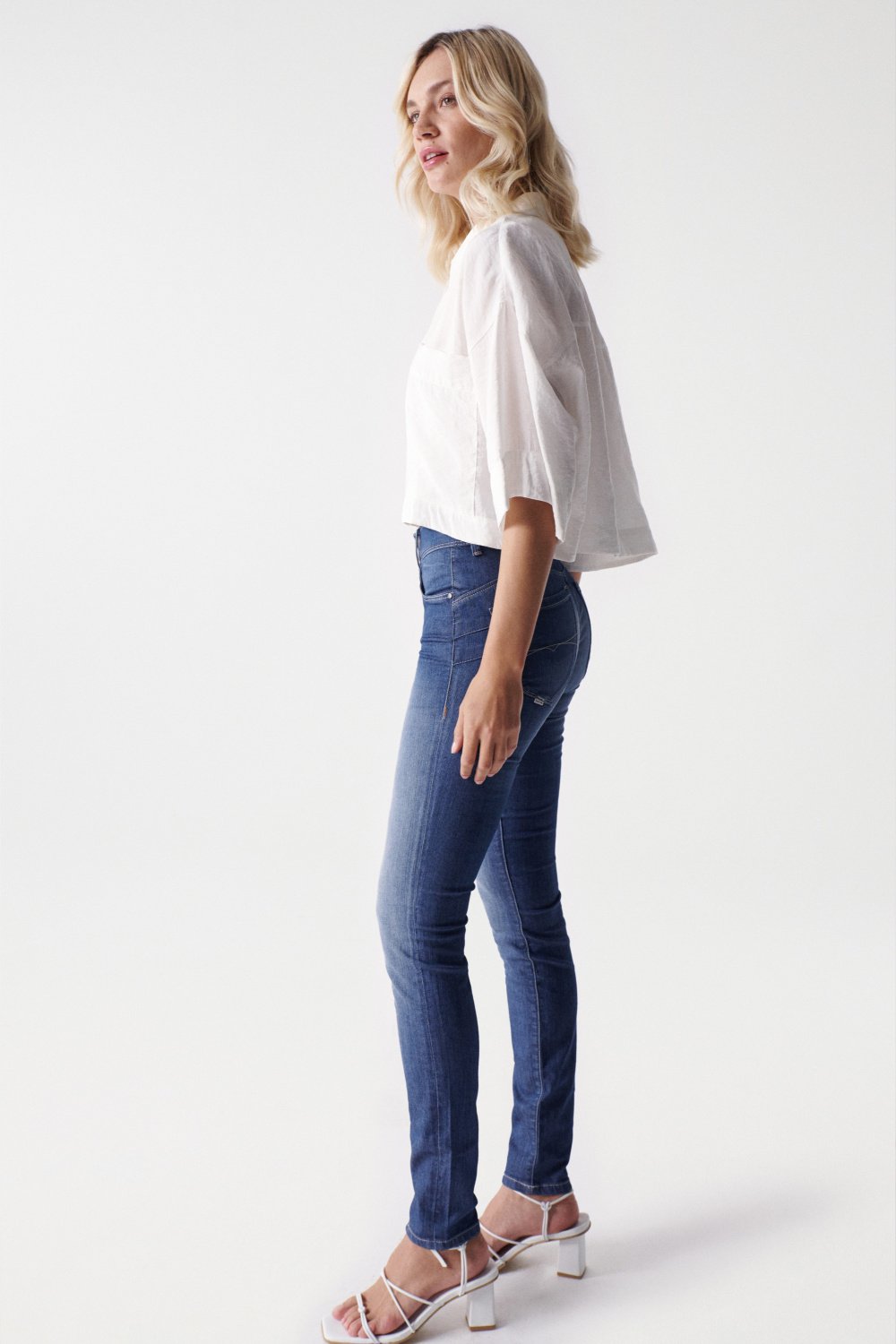 Jeans Secret Skinny Push-In lavaggio medio Salsa Jeans   