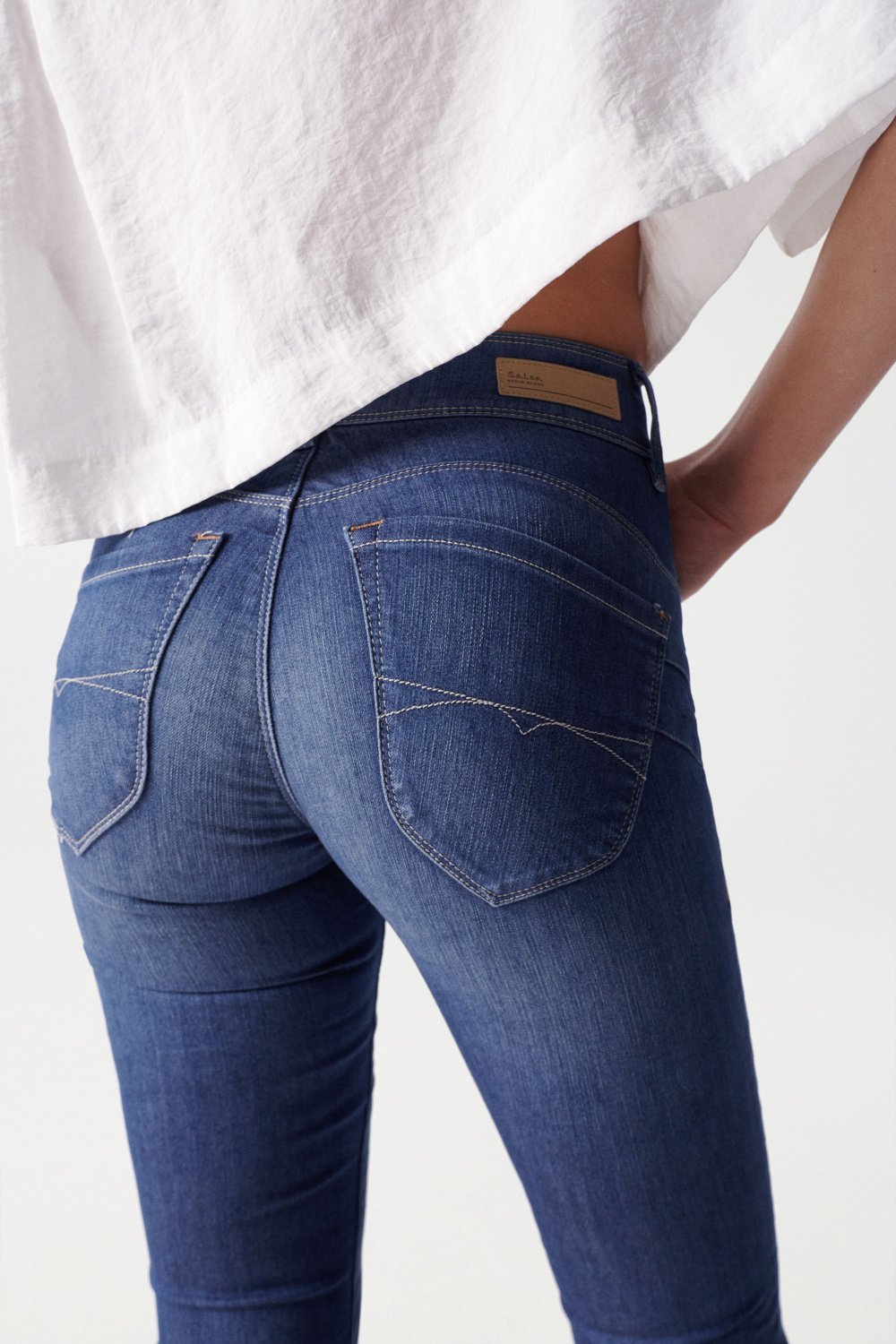 Jeans Secret Skinny Push-In lavaggio medio Salsa Jeans   