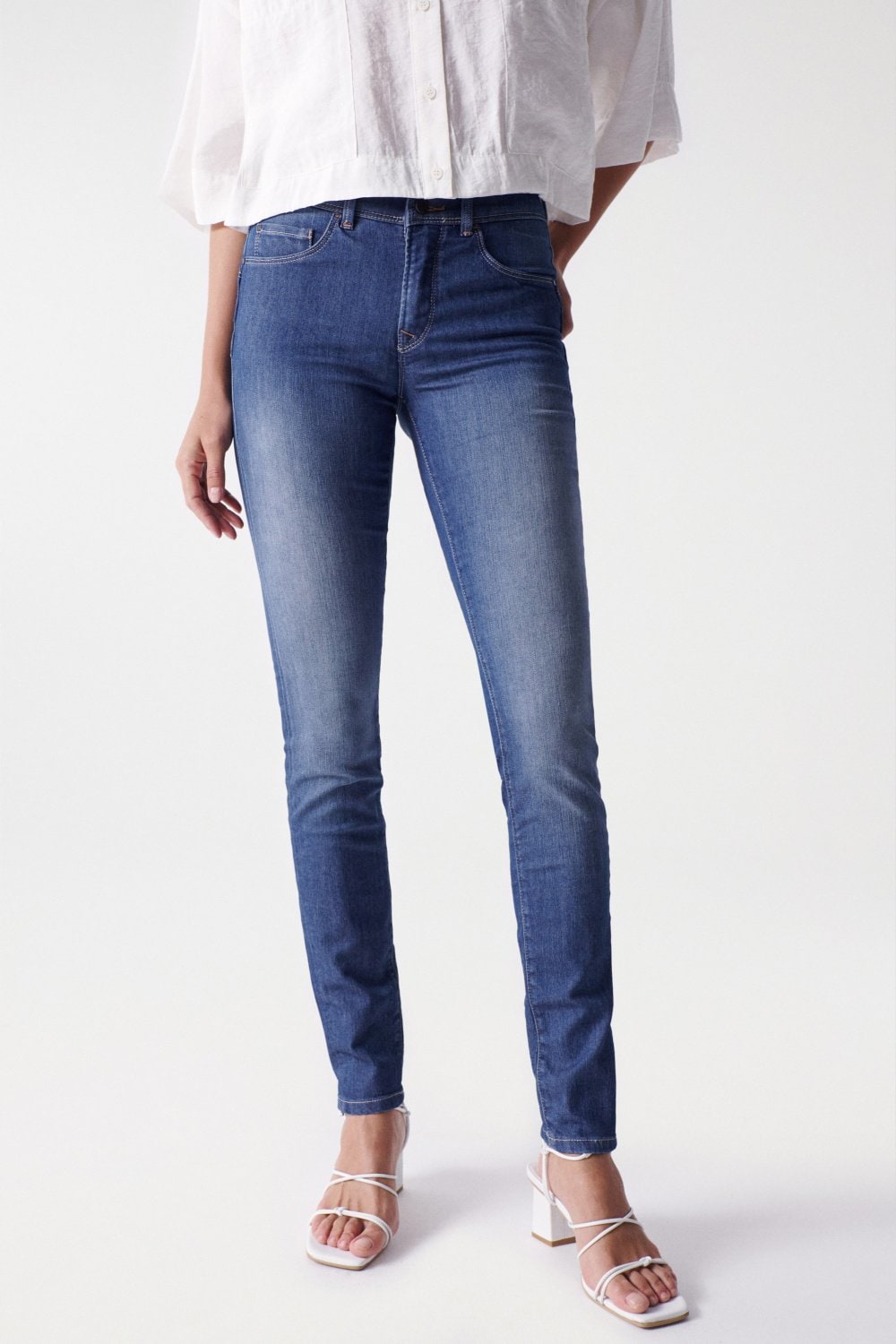 Jeans Secret Skinny Push-In lavaggio medio Salsa Jeans   