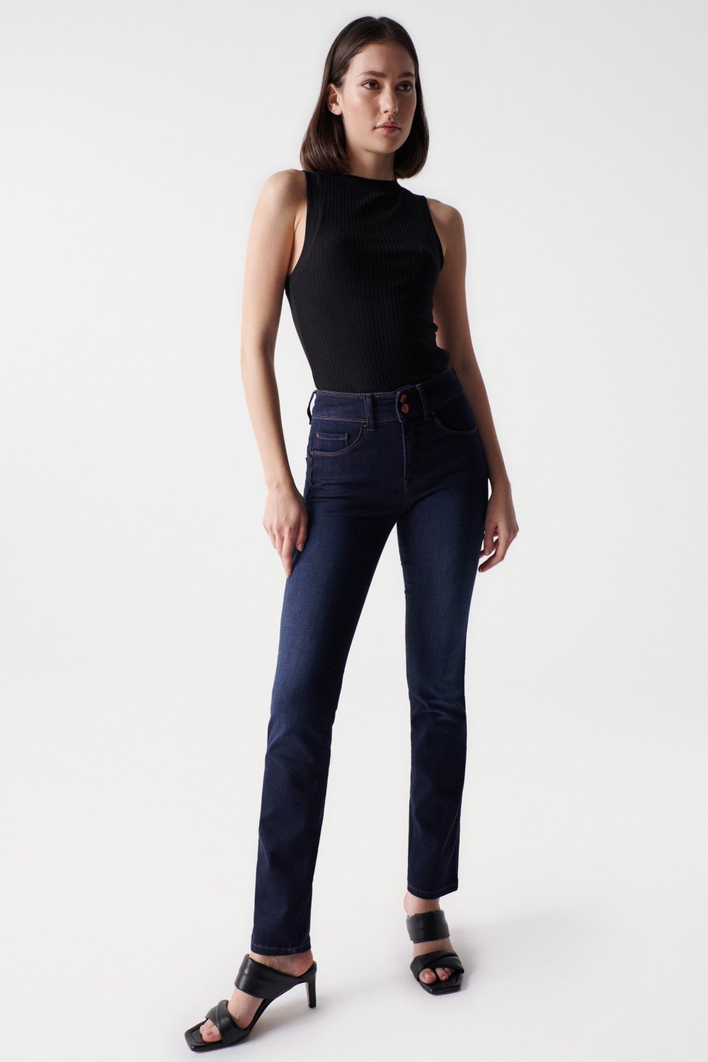 Jeans Secret Slim Push-In lavaggio scuro Salsa Jeans   