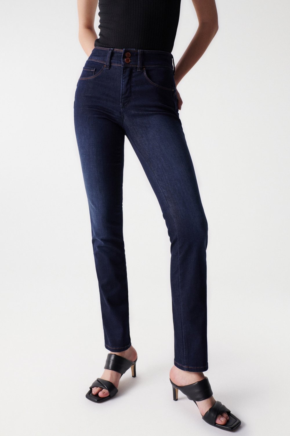 Jeans Secret Slim Push-In lavaggio scuro Salsa Jeans   