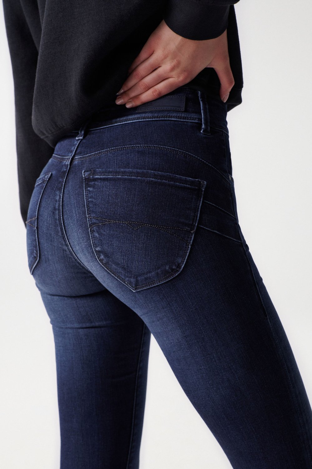 Jeans Secret Skinny Push-In con lavaggio a risciacquo Salsa Jeans   