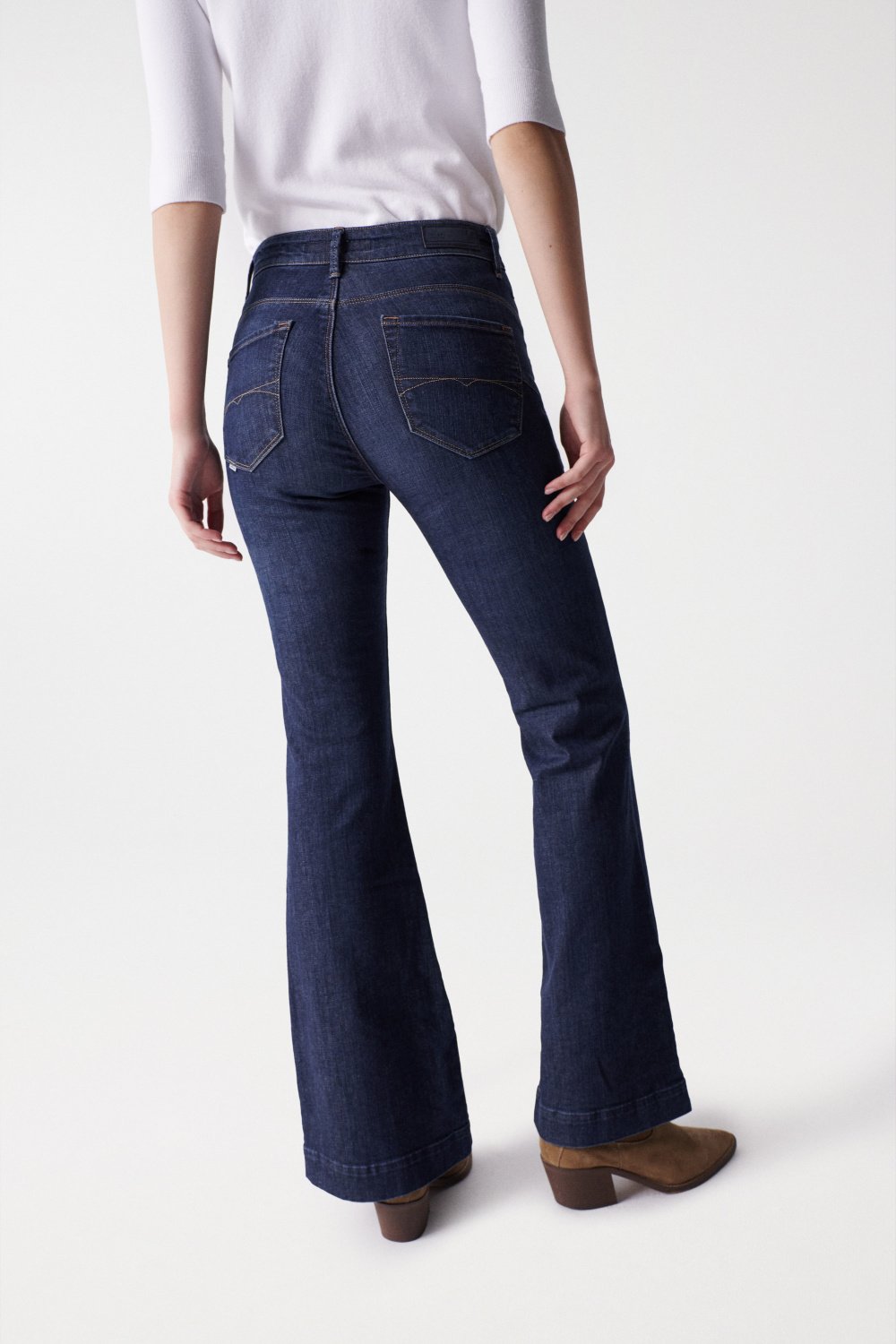 Jeans Glamour Flare Push-In lavaggio scuro Salsa Jeans   