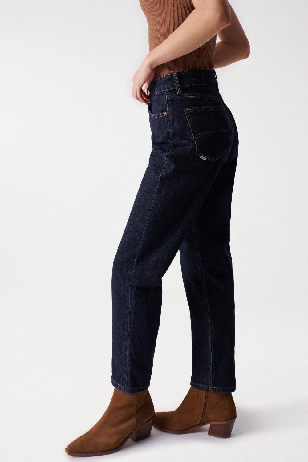 Jeans True Cropped Slim Comfort in lavaggio medio Salsa Jeans   