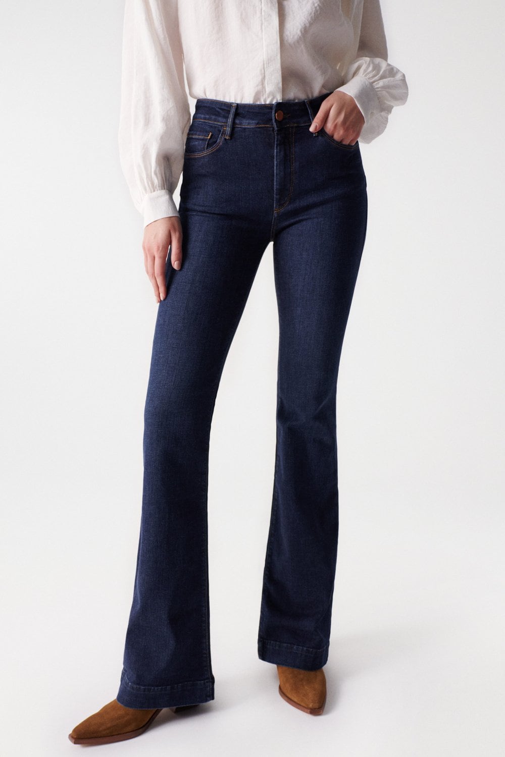 Destiny Flare Push-Up in jeans lavaggio scuro Salsa Jeans   