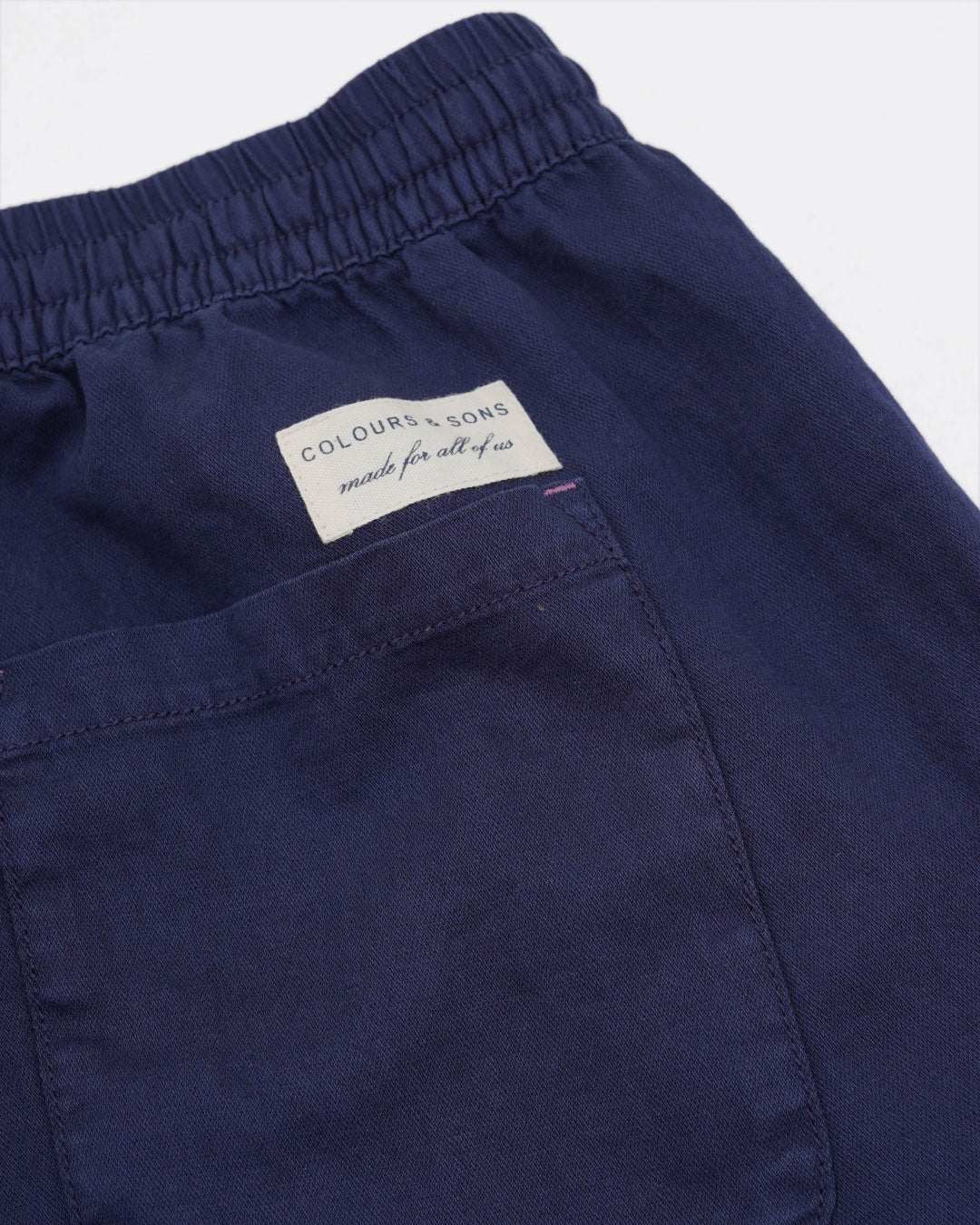 Pantaloncini in misto lino in pantaloncini blu Colours and Sons   