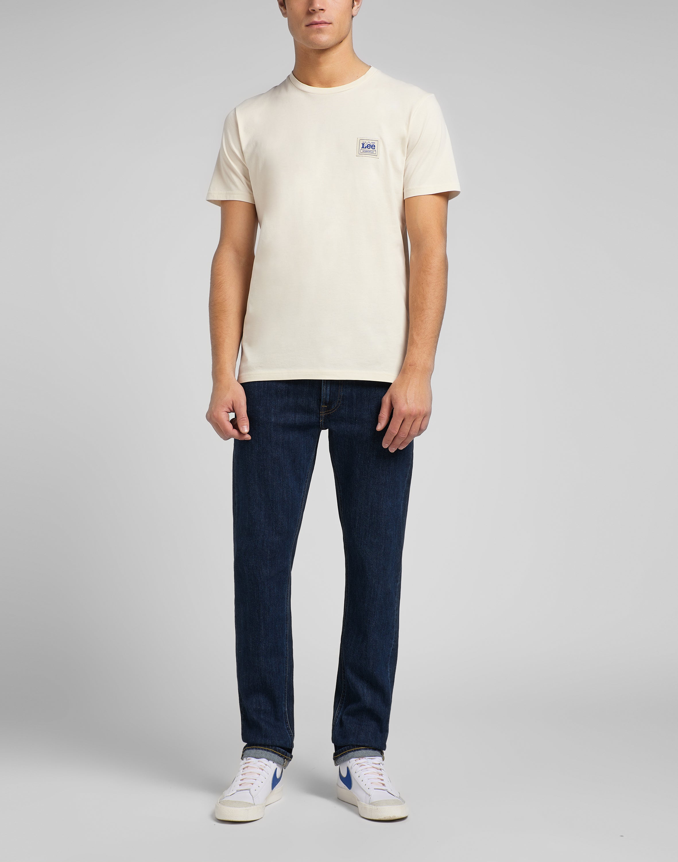 Jeans Daren Zip Fly Low Stretch in pietra scura profonda Lee   