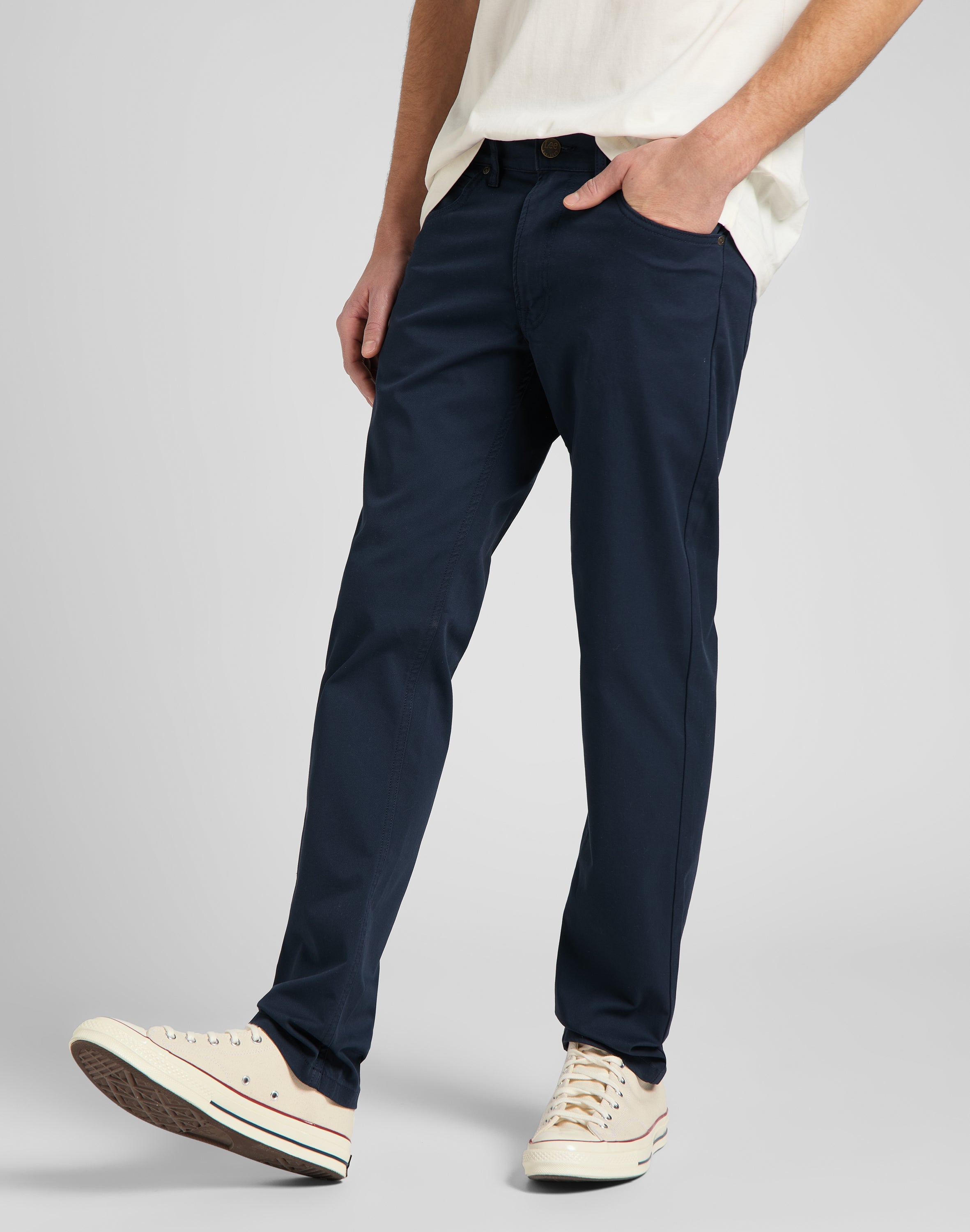 Pantaloni Daren Zip Fly in blu scuro Lee   