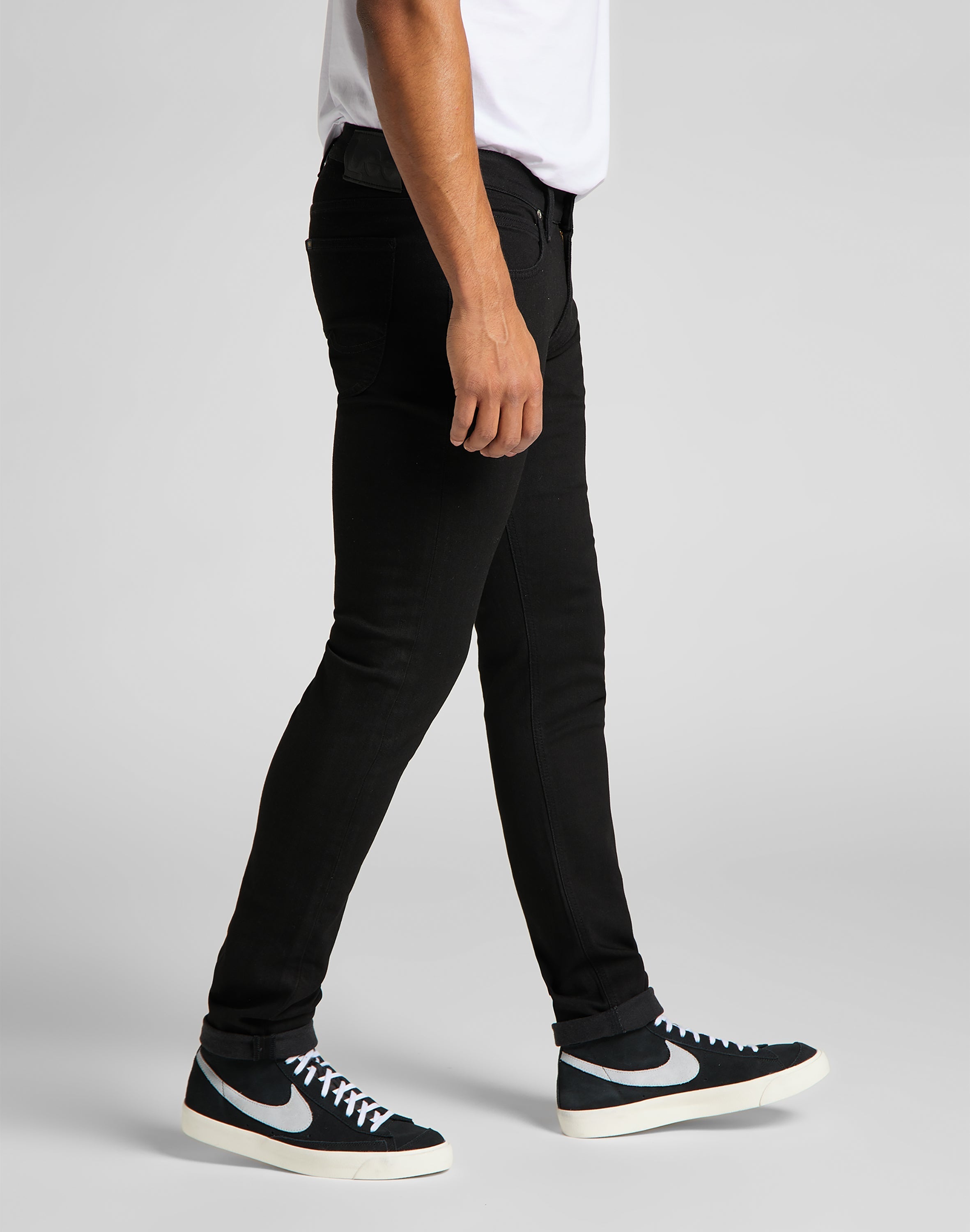 Jeans Luke Low Stretch in nero pulito Lee   