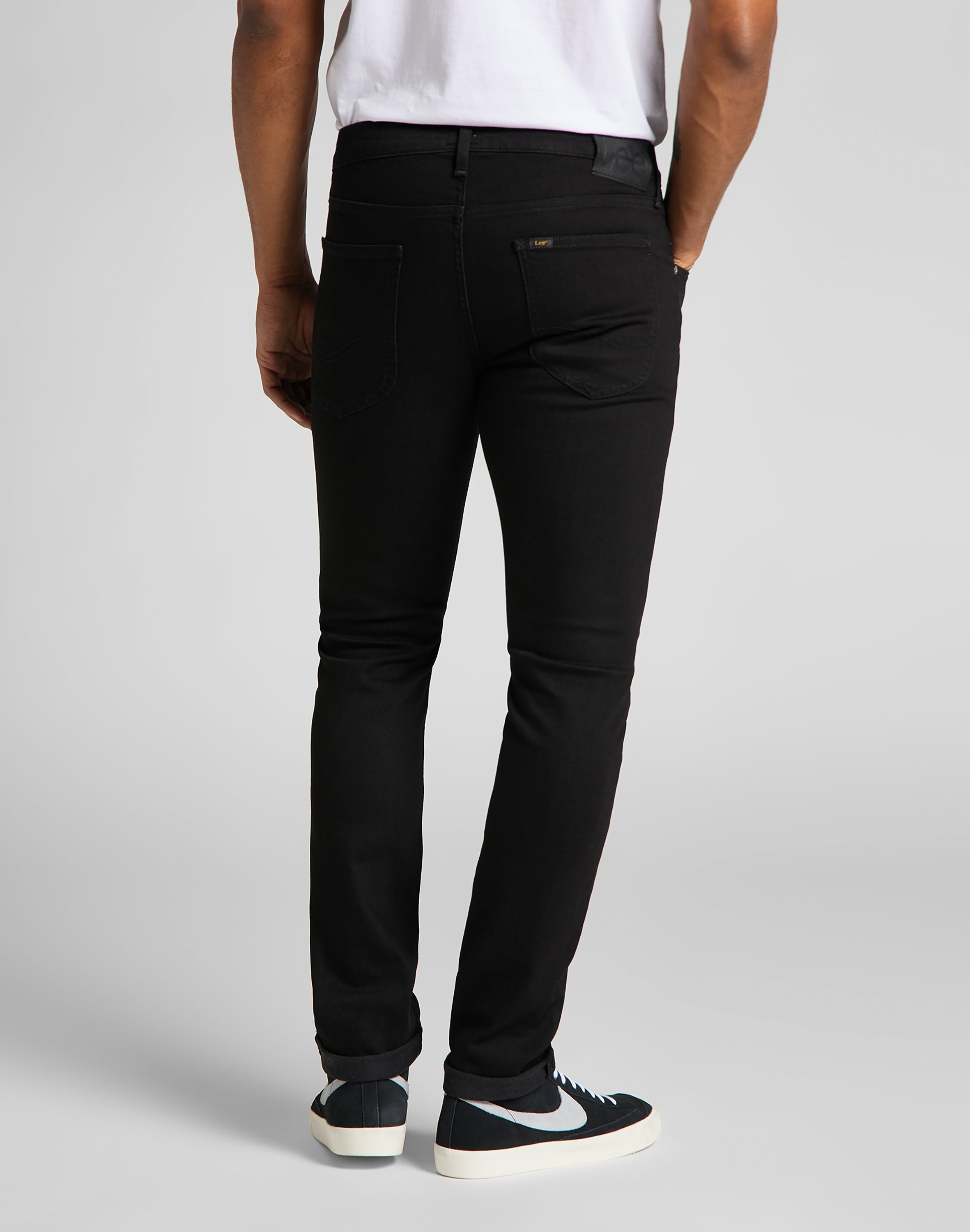 Jeans Luke Low Stretch in nero pulito Lee   